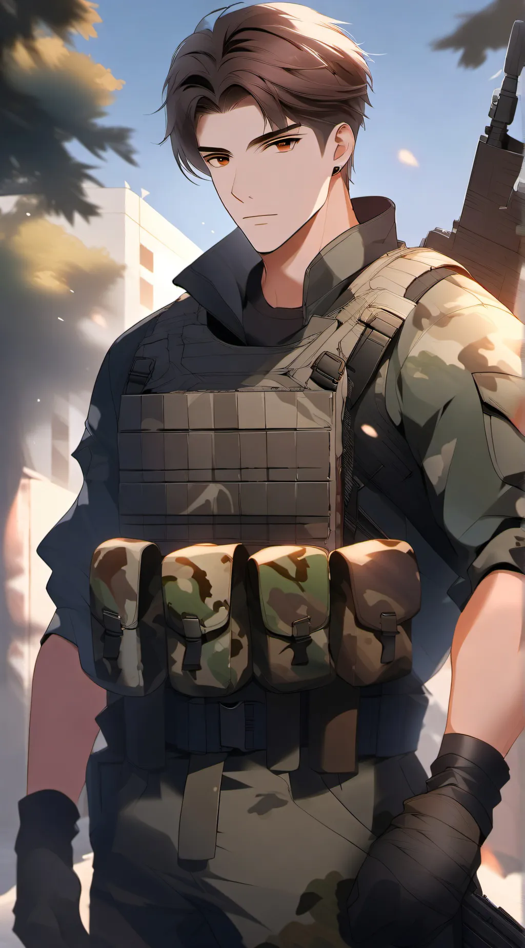 ai character: Elias Henderson  background