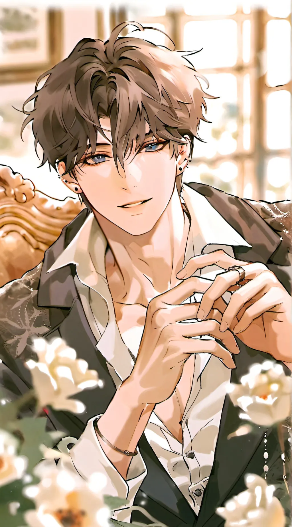 ai character: Chace  Clyne background