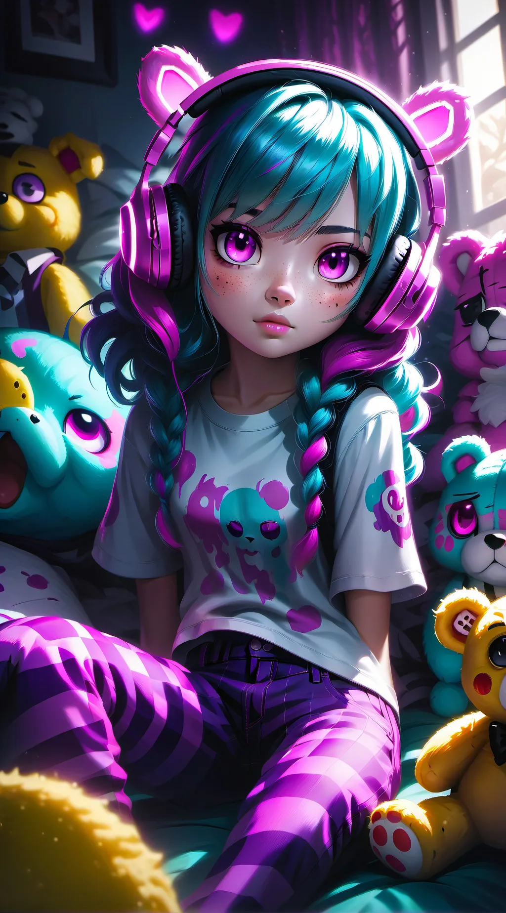 ai character: ⭐️🍍lennia🍍⭐️ background