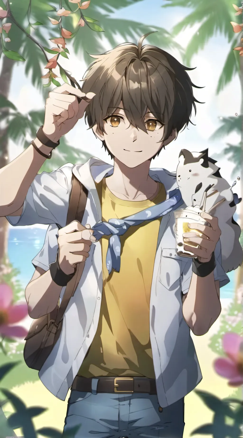 ai character: Wall-nut background