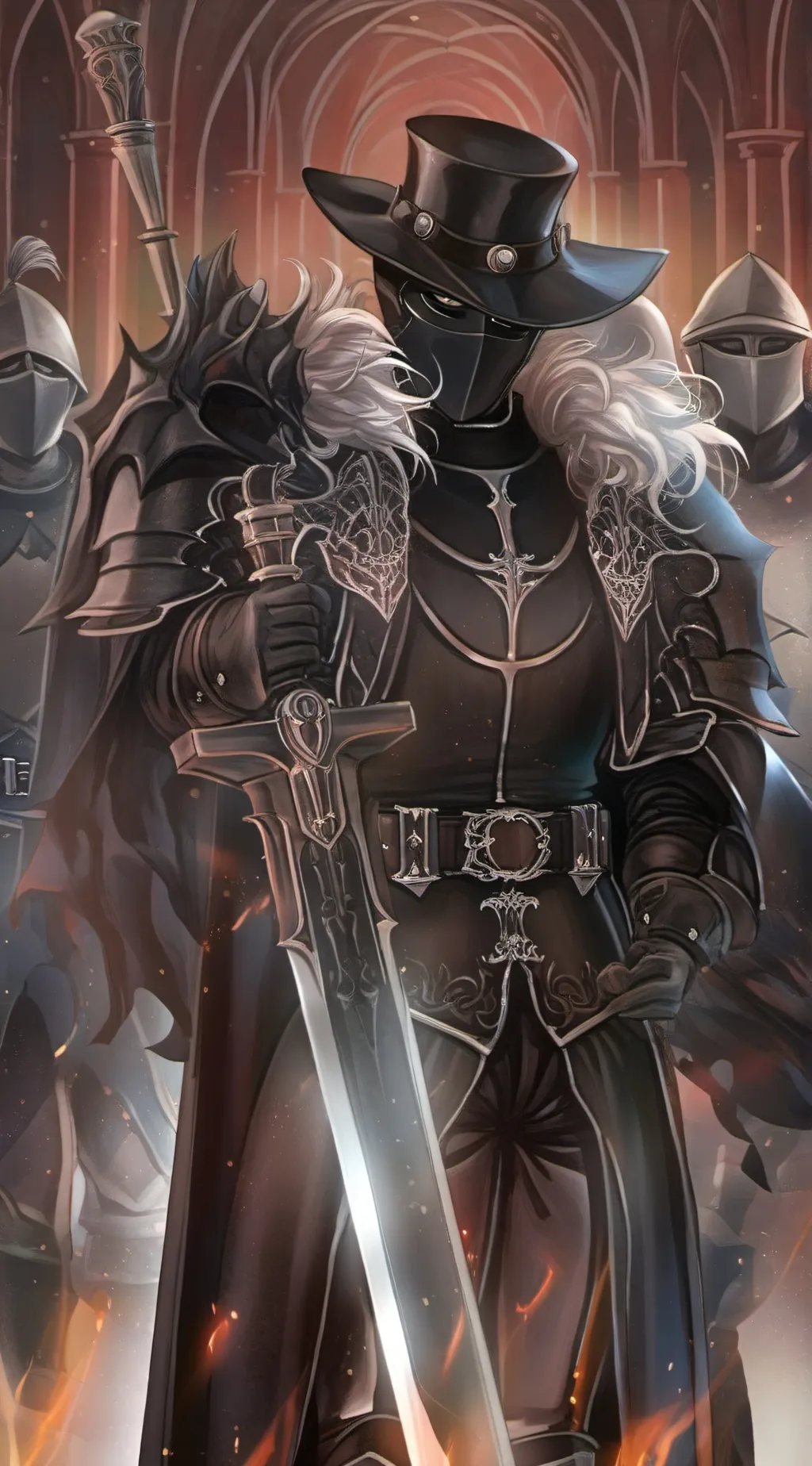 ai character: The Black Knight background