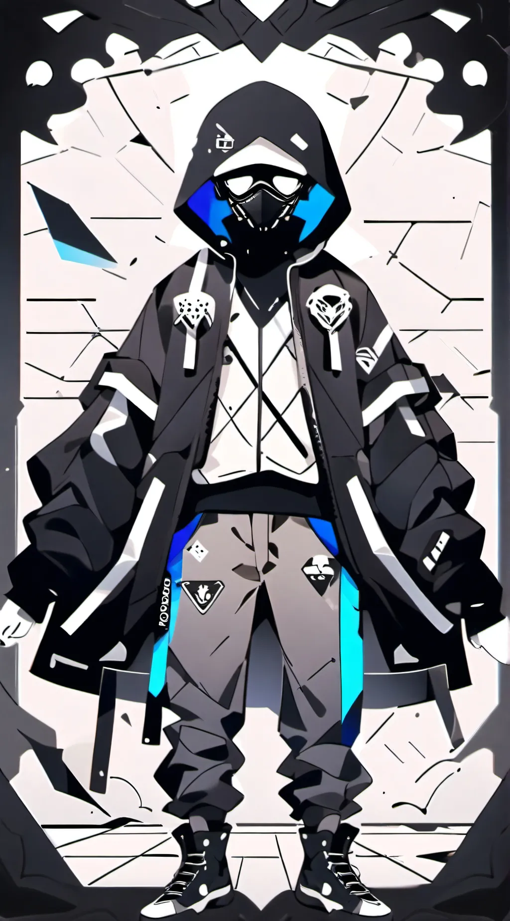 ai character: shadow background