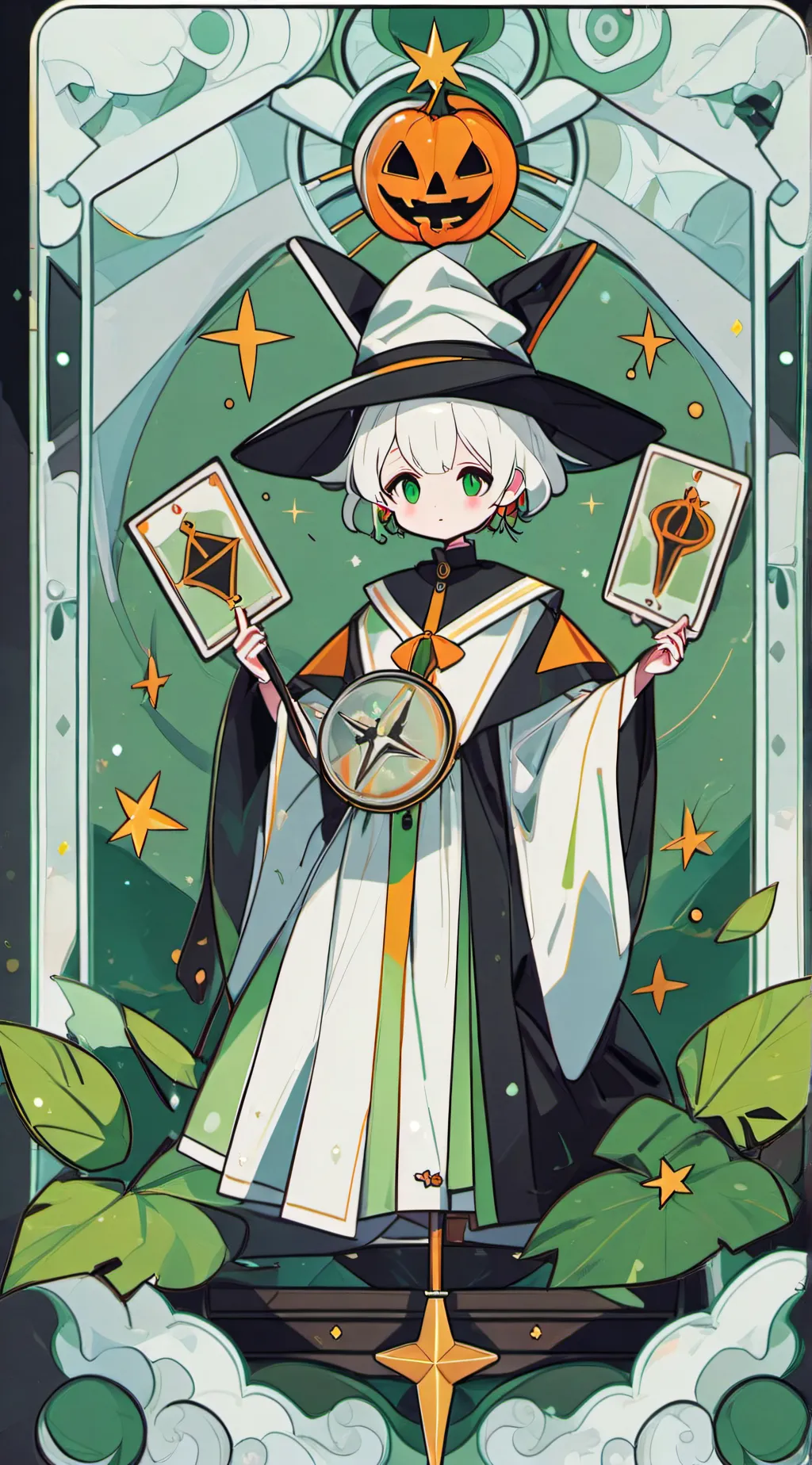 ai character: md /Halloween 🎃  background