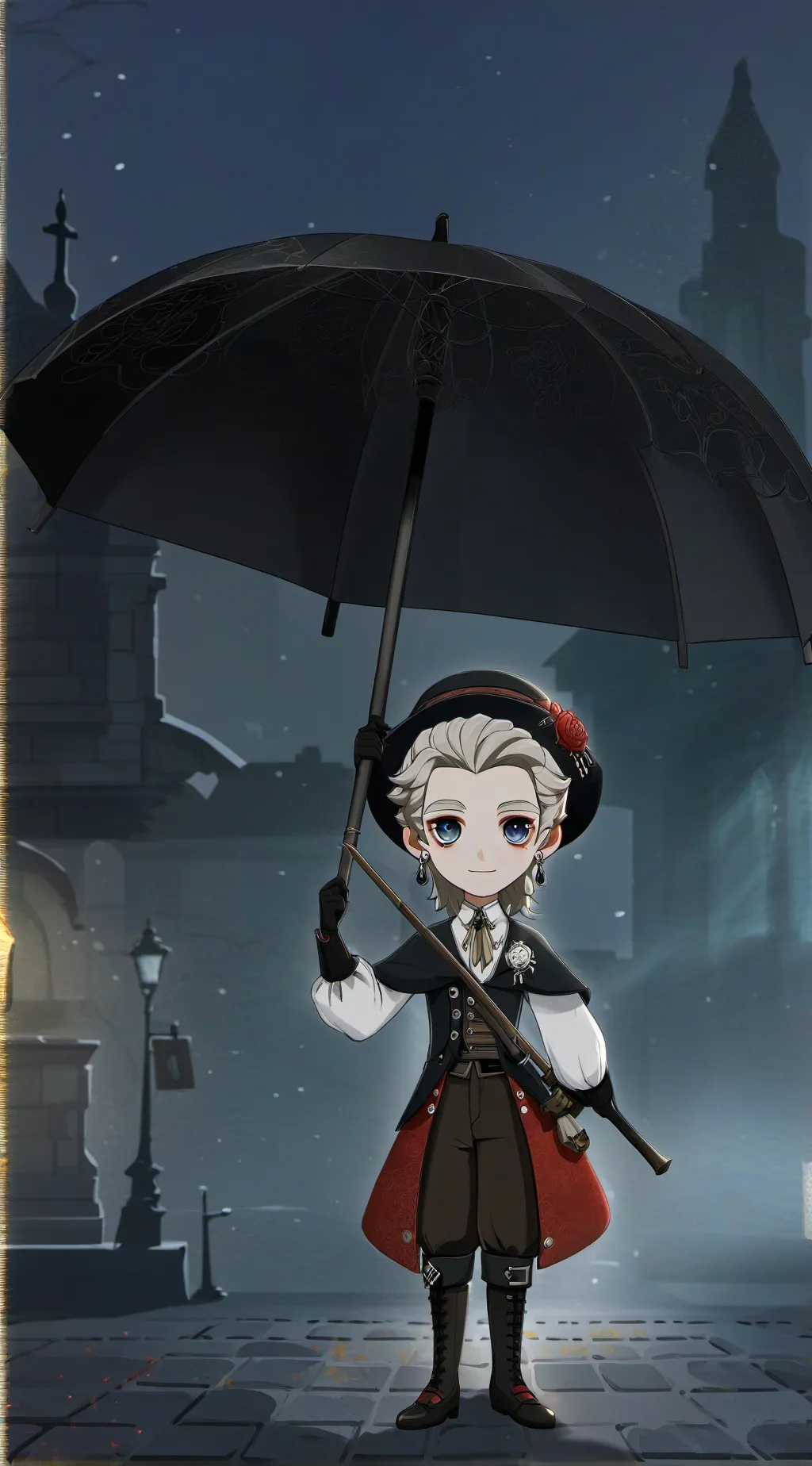 ai character: horror Jacob  background