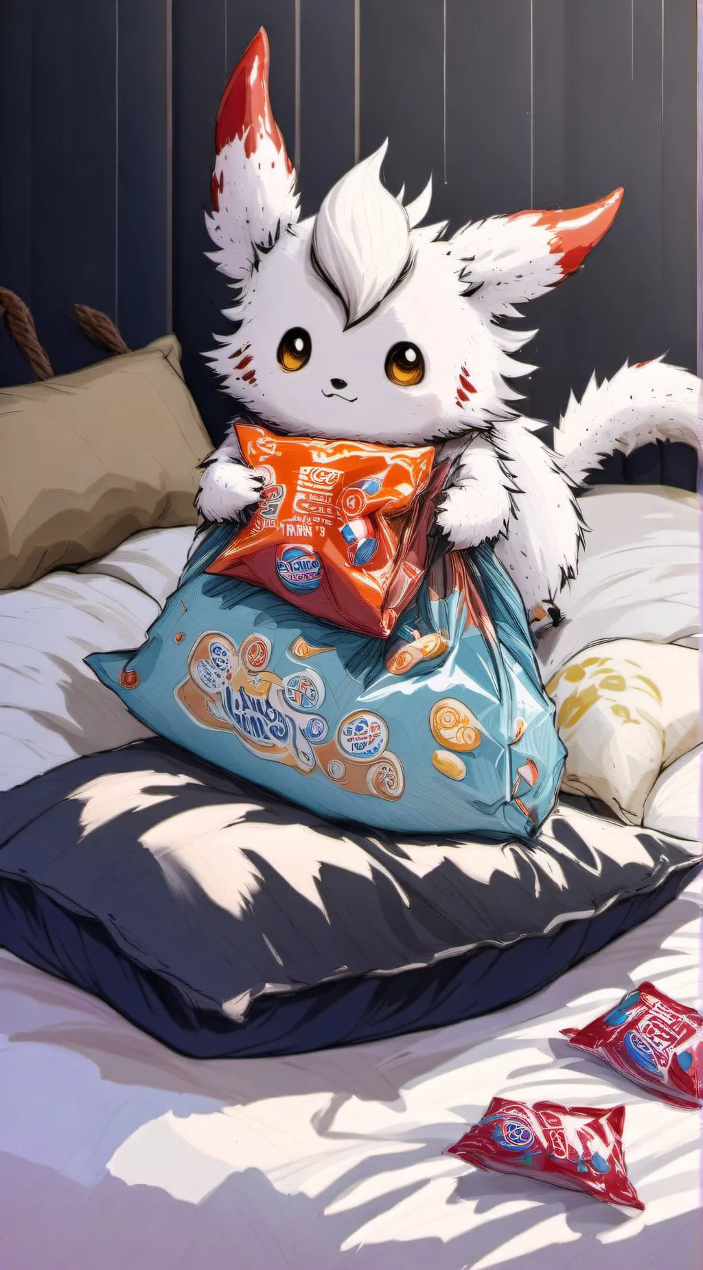 ai character: Cute monster background