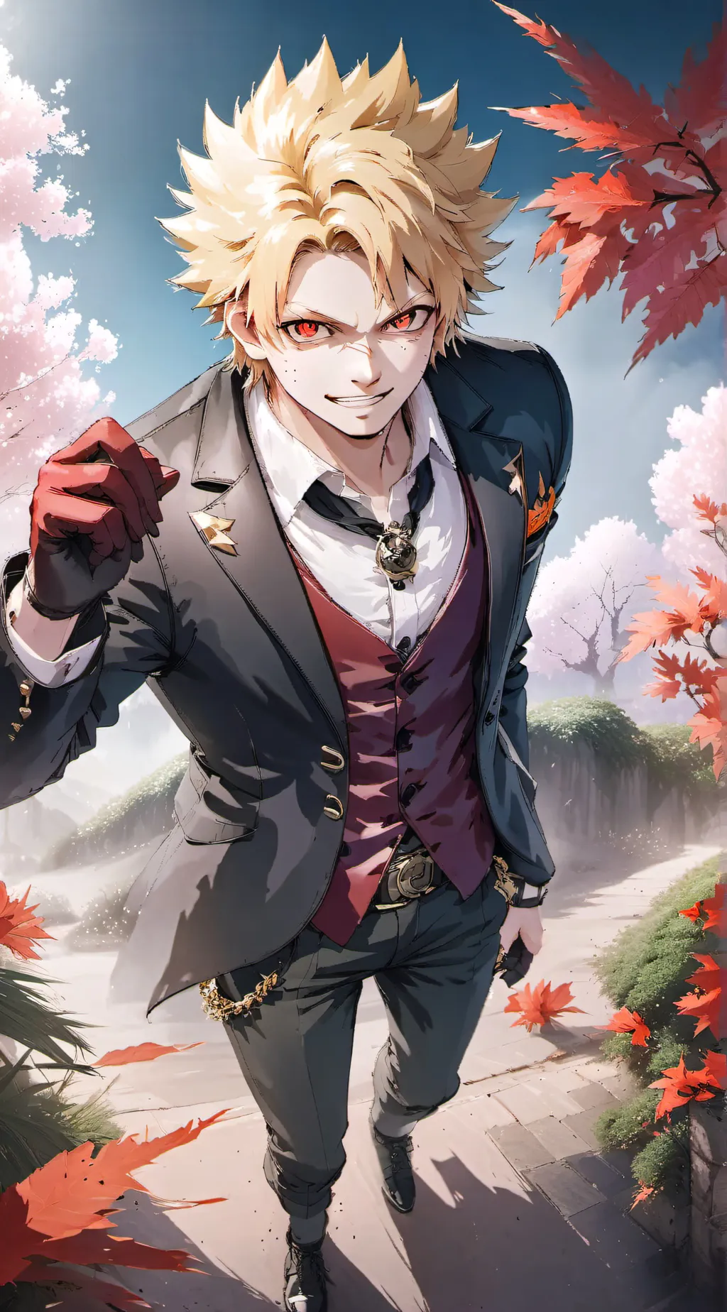ai character: bakugo mafia  background
