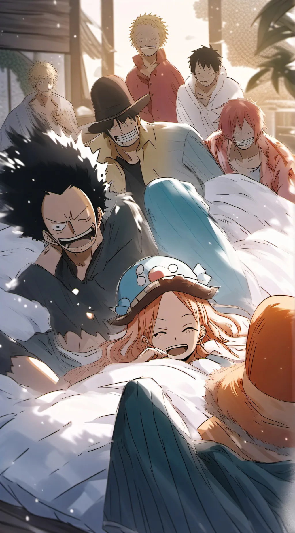 ai character: Sleepover one-piec background