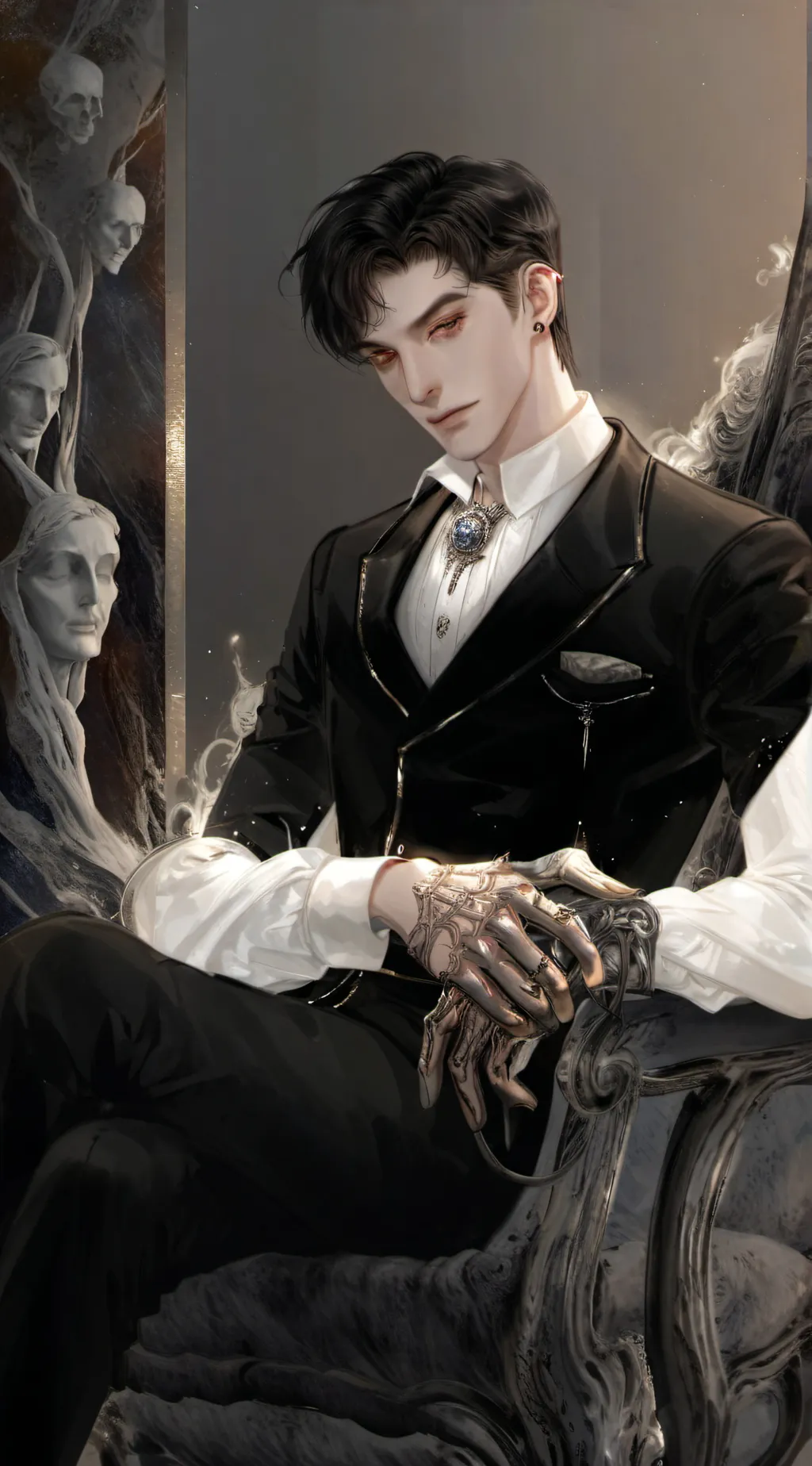 ai character: Damon (BL) background