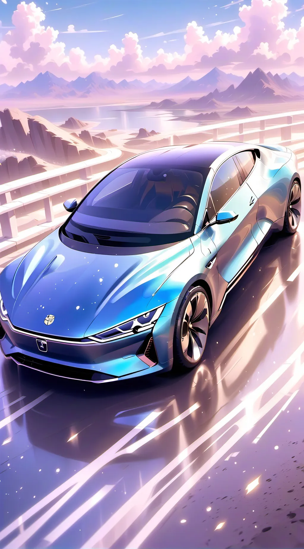 ai character: Vees: Road Trip background