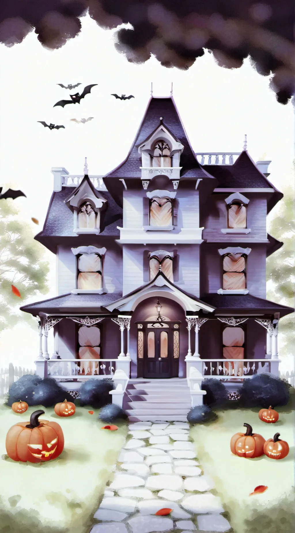 ai character: HALLOWEEN!  background