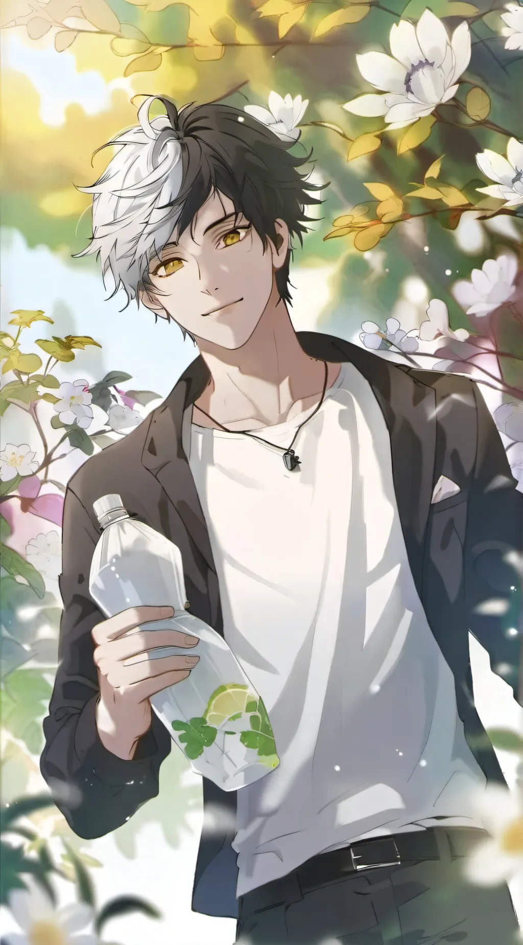 ai character: Sakura Haruka  background