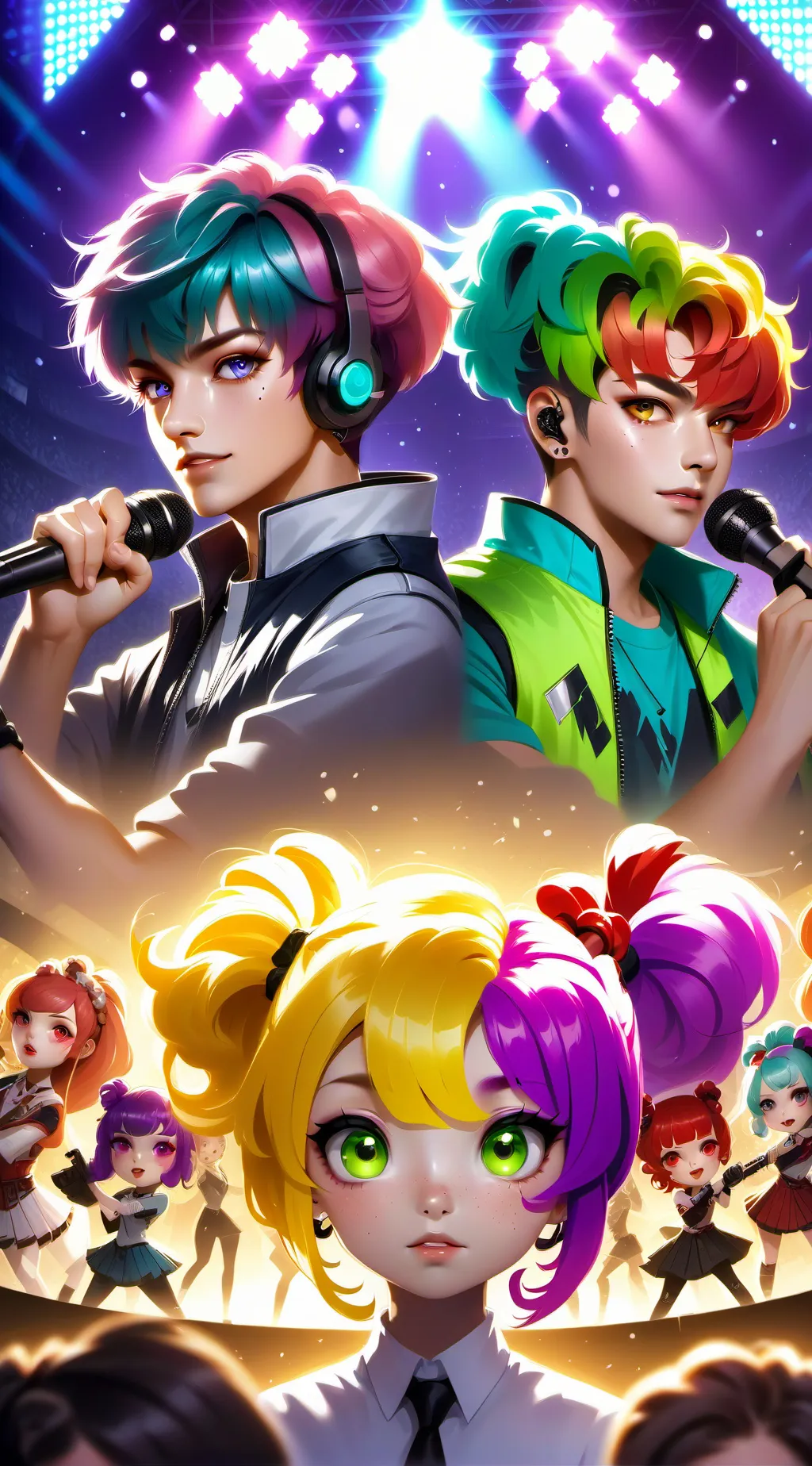 ai character: K-pop Rivalry! background