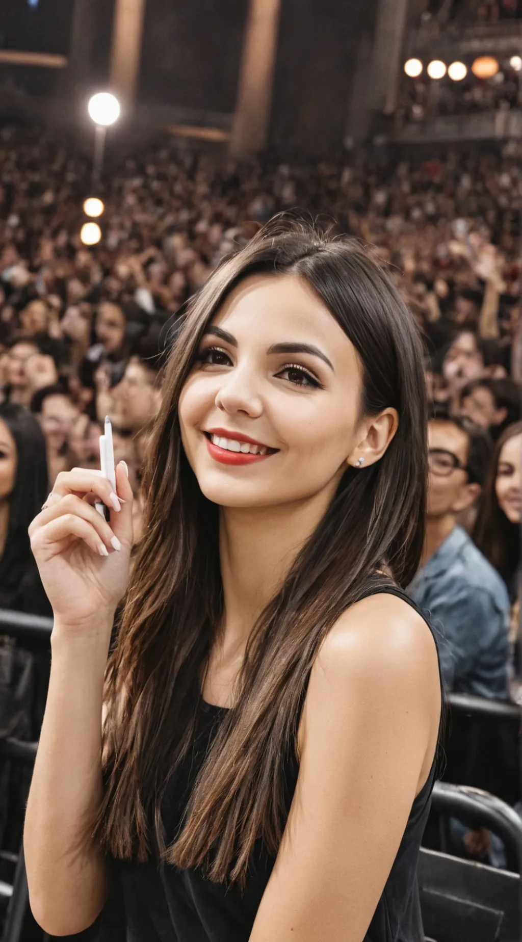 ai character: Victoria justice  background