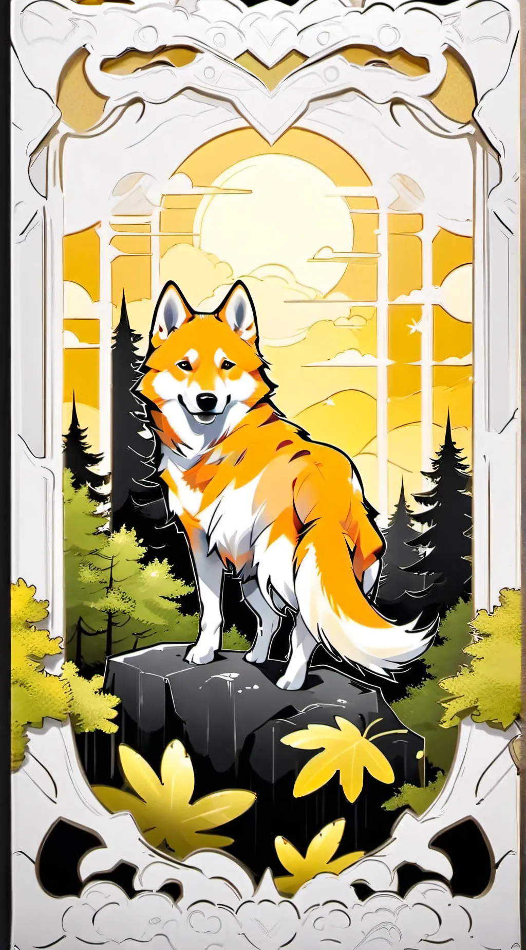 ai character: Smiling critters😈😈 background