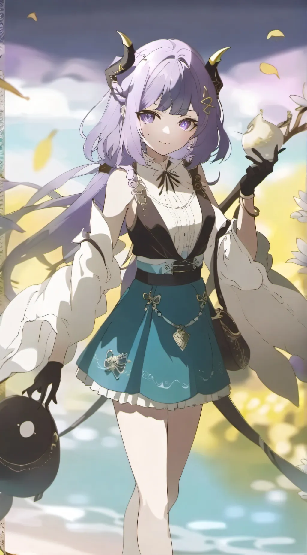 ai character: Indigo (Hybrid) background