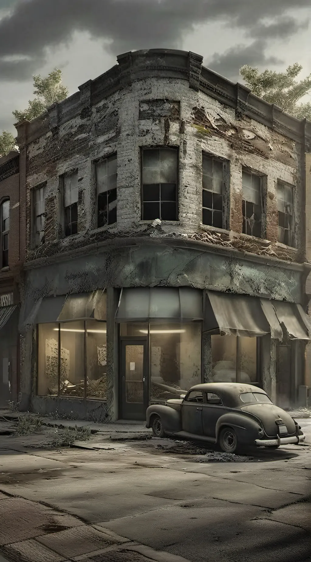 ai character: Zombie Story  background