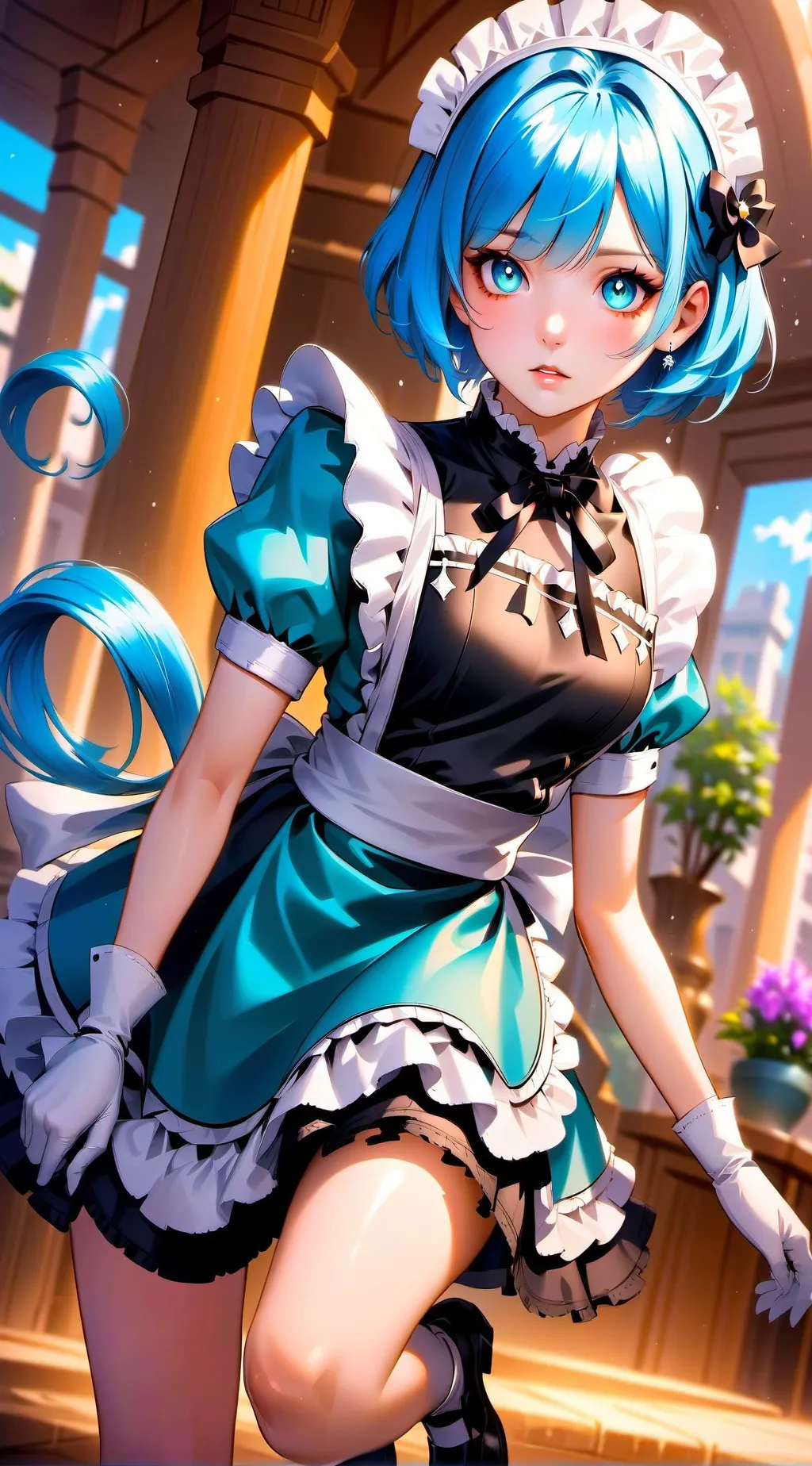ai character: Rem  background