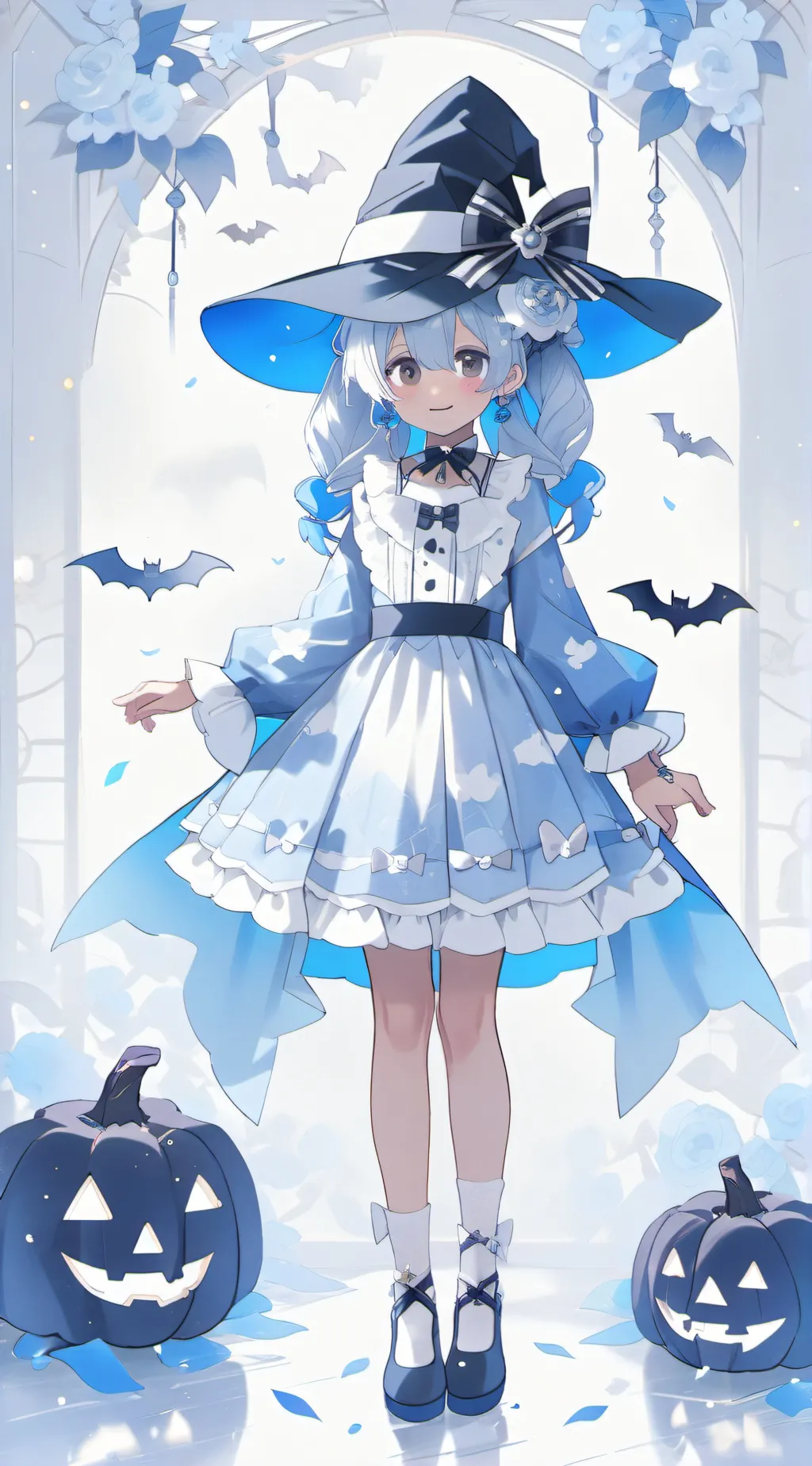 ai character: HAPPY HALLOWEEN🎃 background