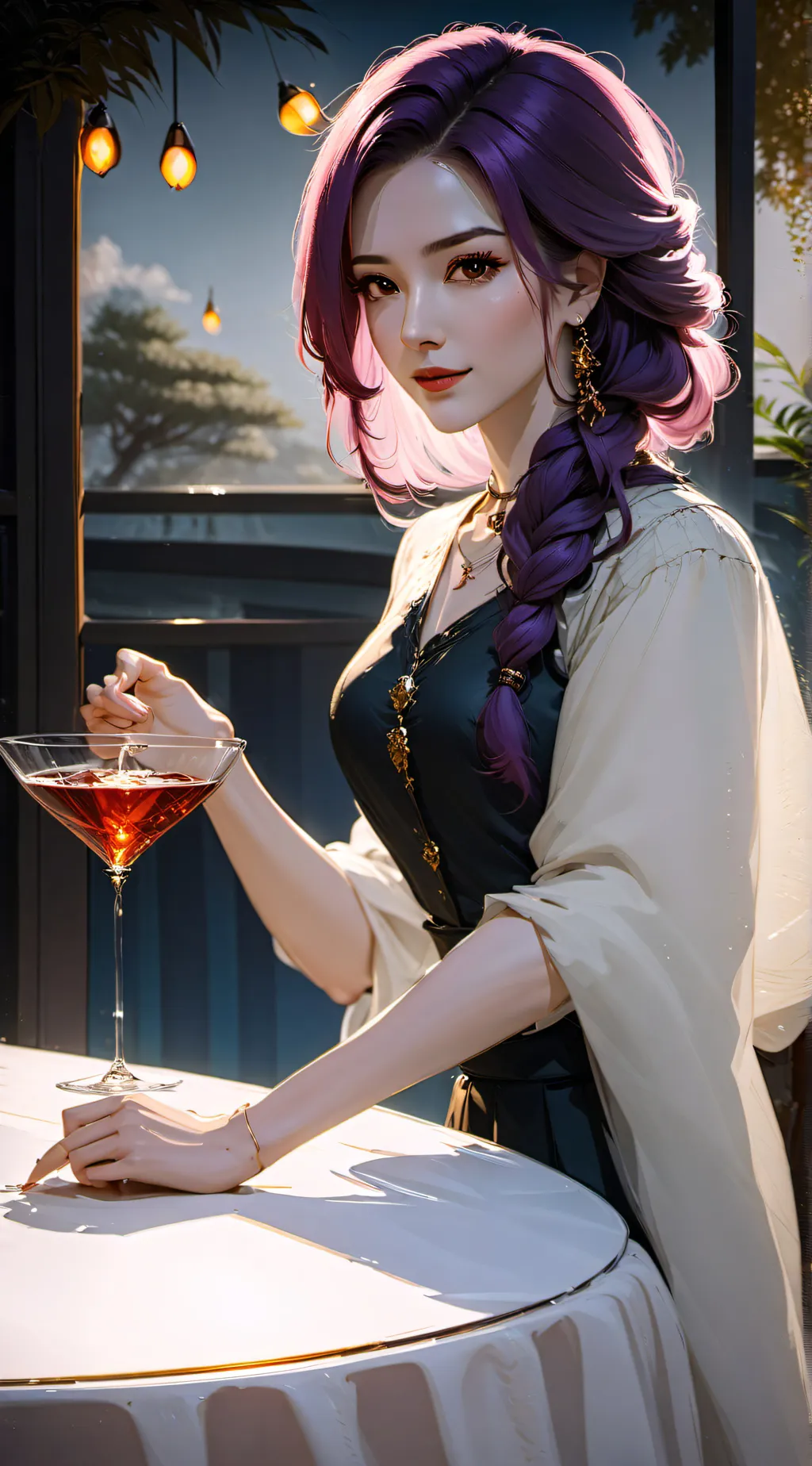 ai character: Flora background