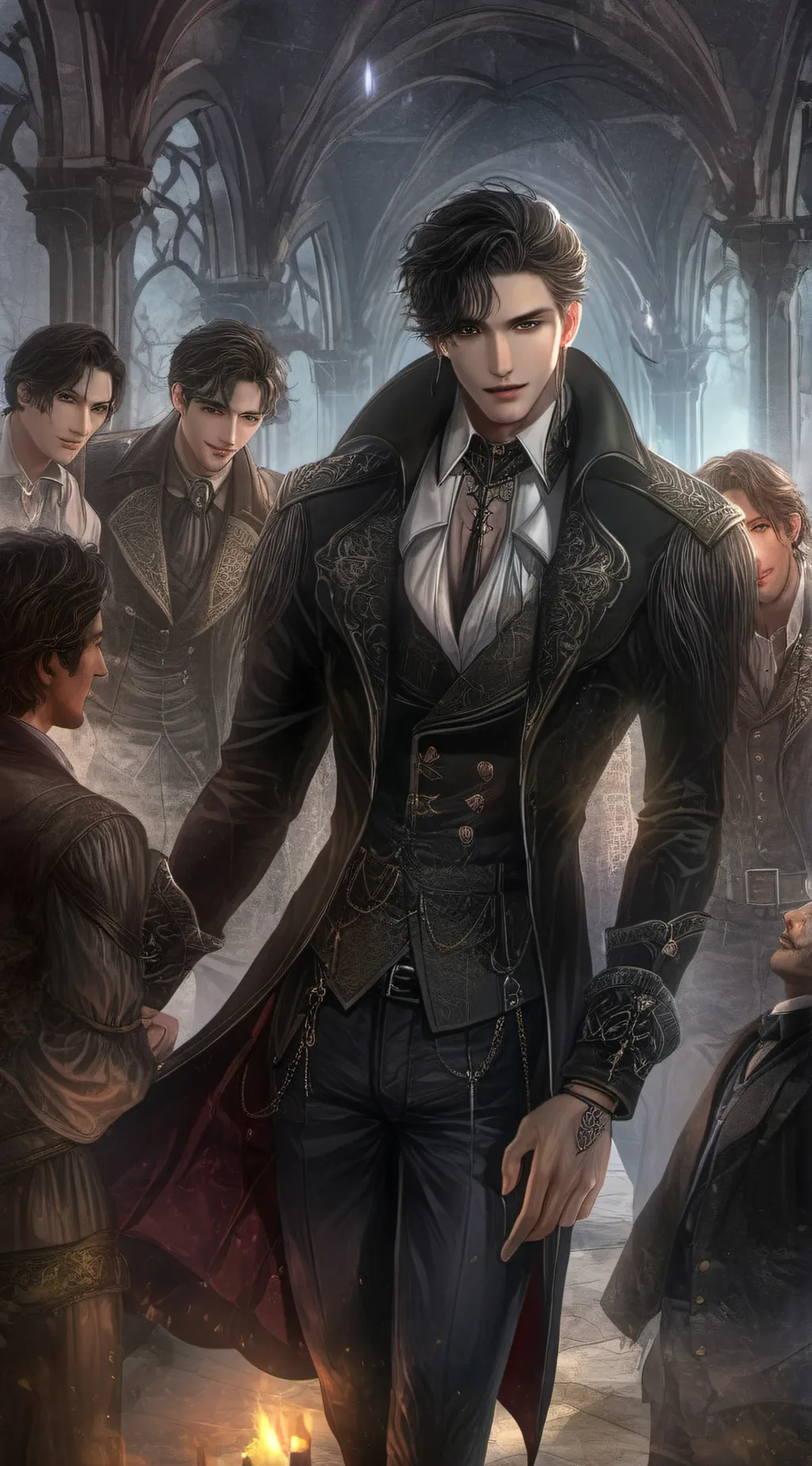 ai character: ☺️☺️☺️Alexander😀 background