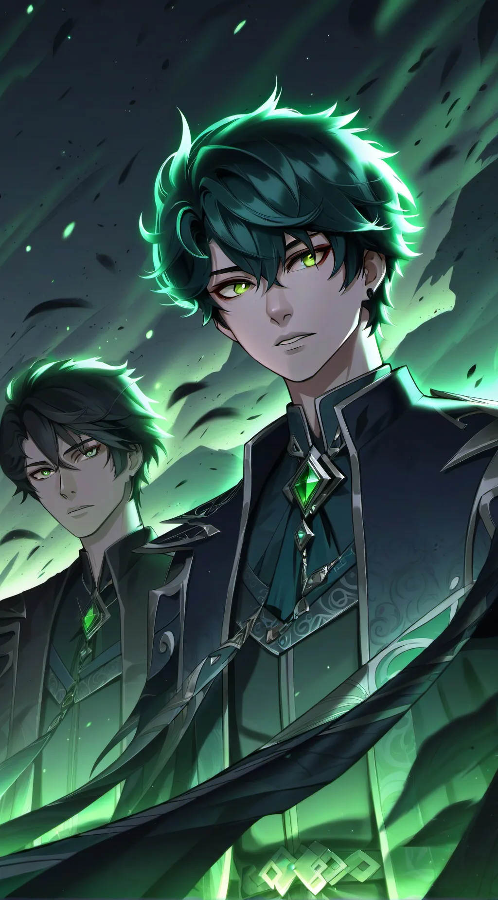 ai character: Sam & Colby background