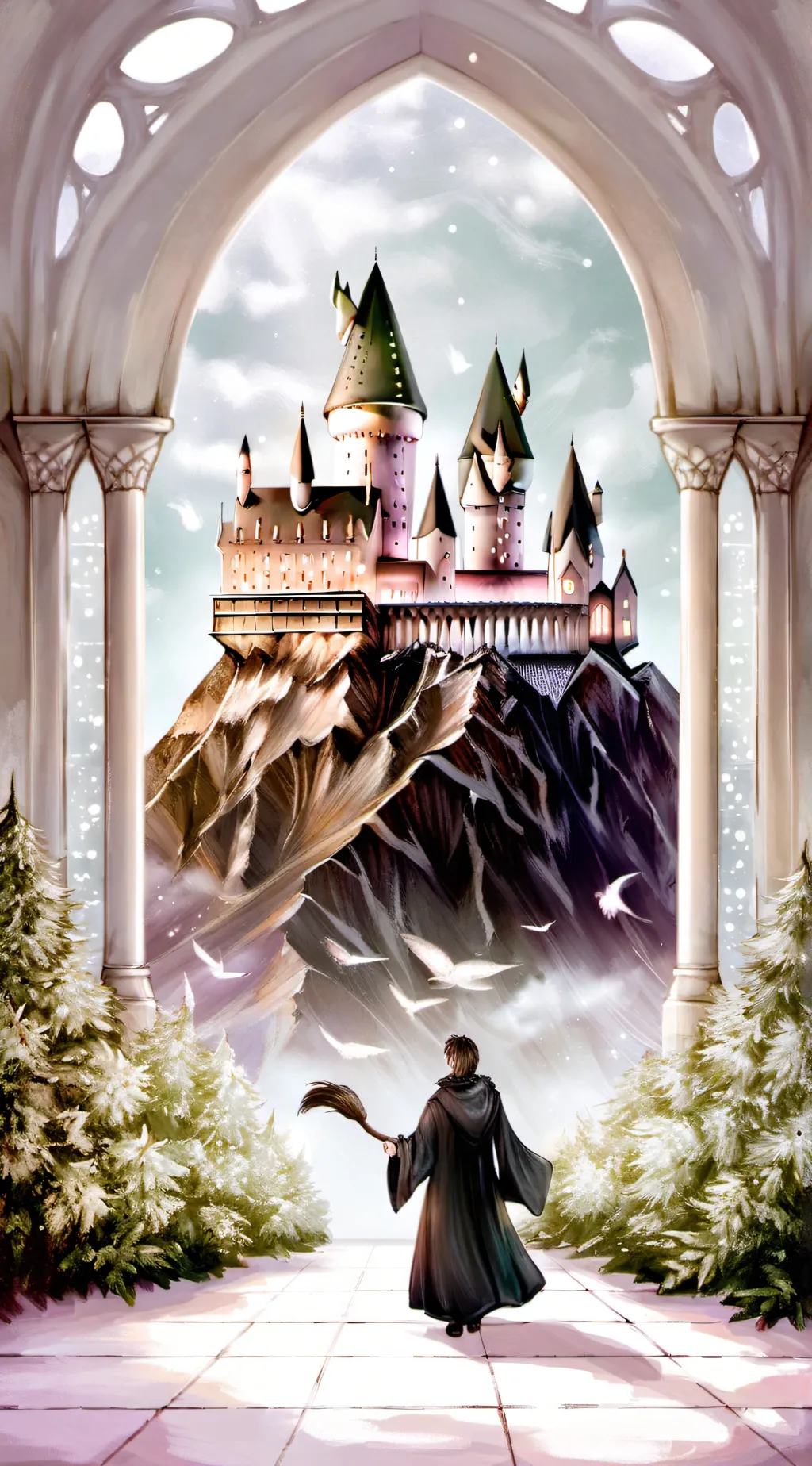 ai character: hogwarts  background