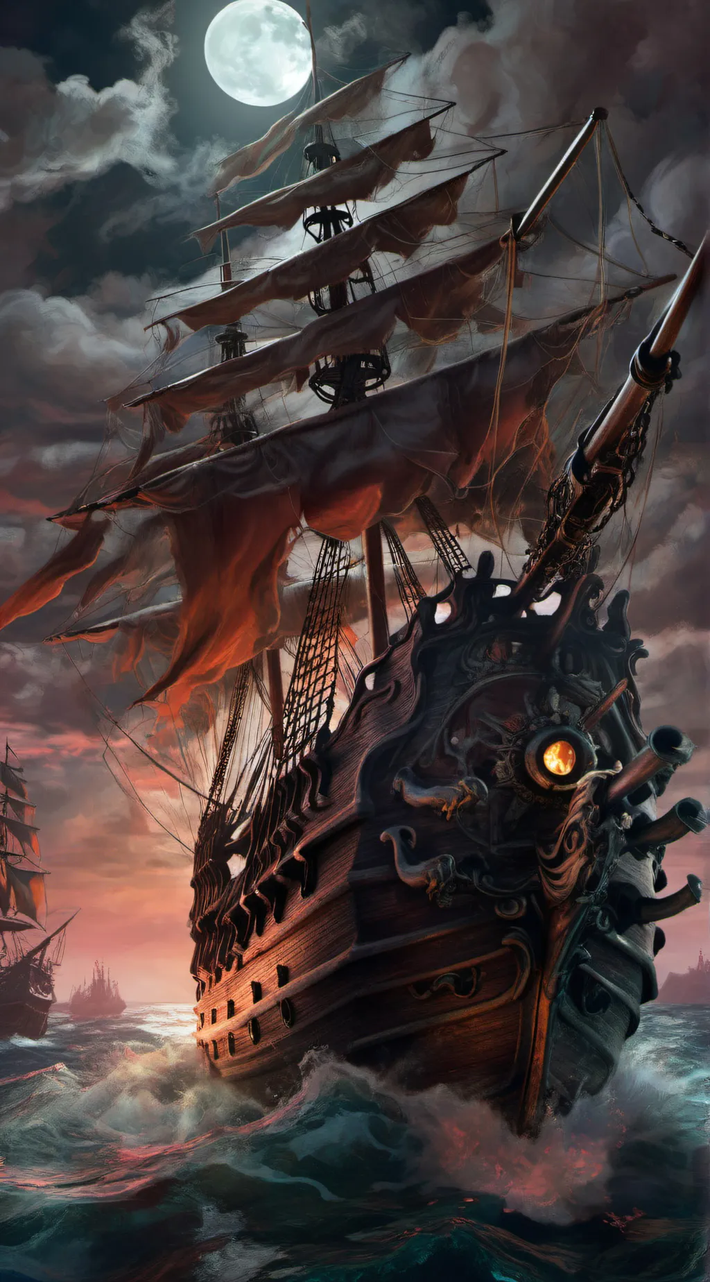 ai character: Creepy ship background