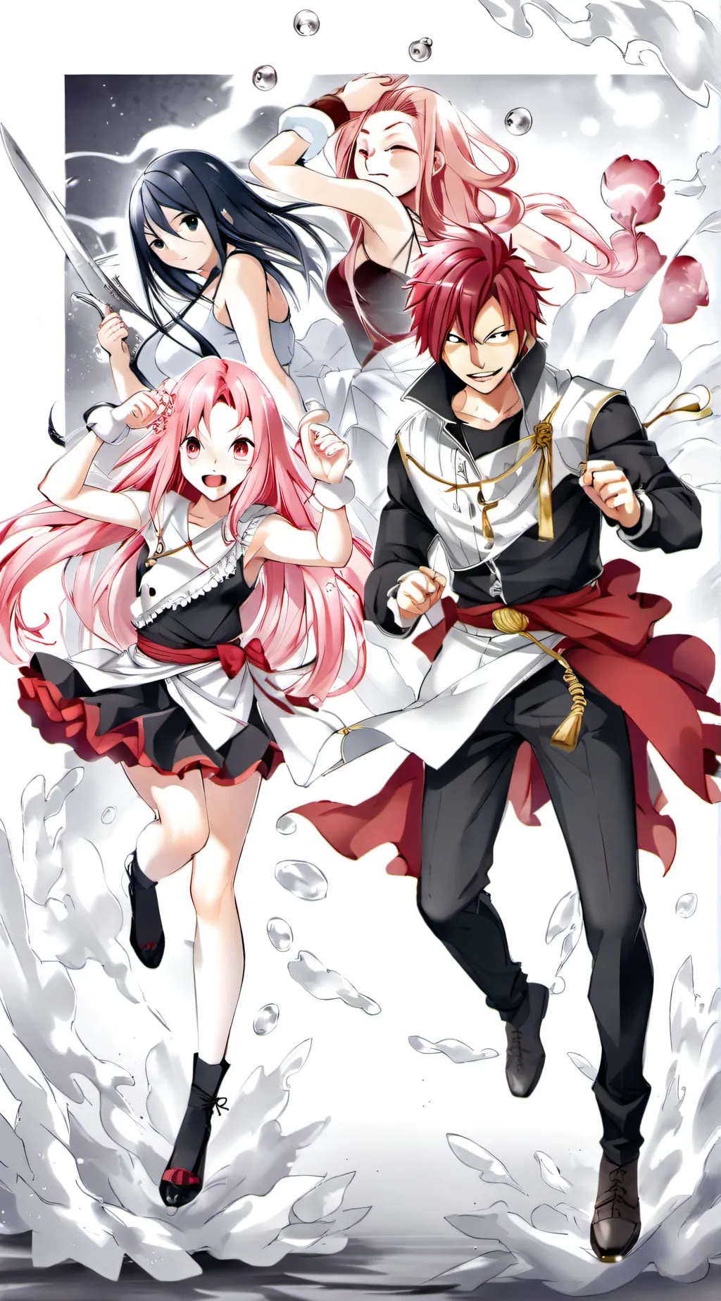 ai character: Fairy tail  background