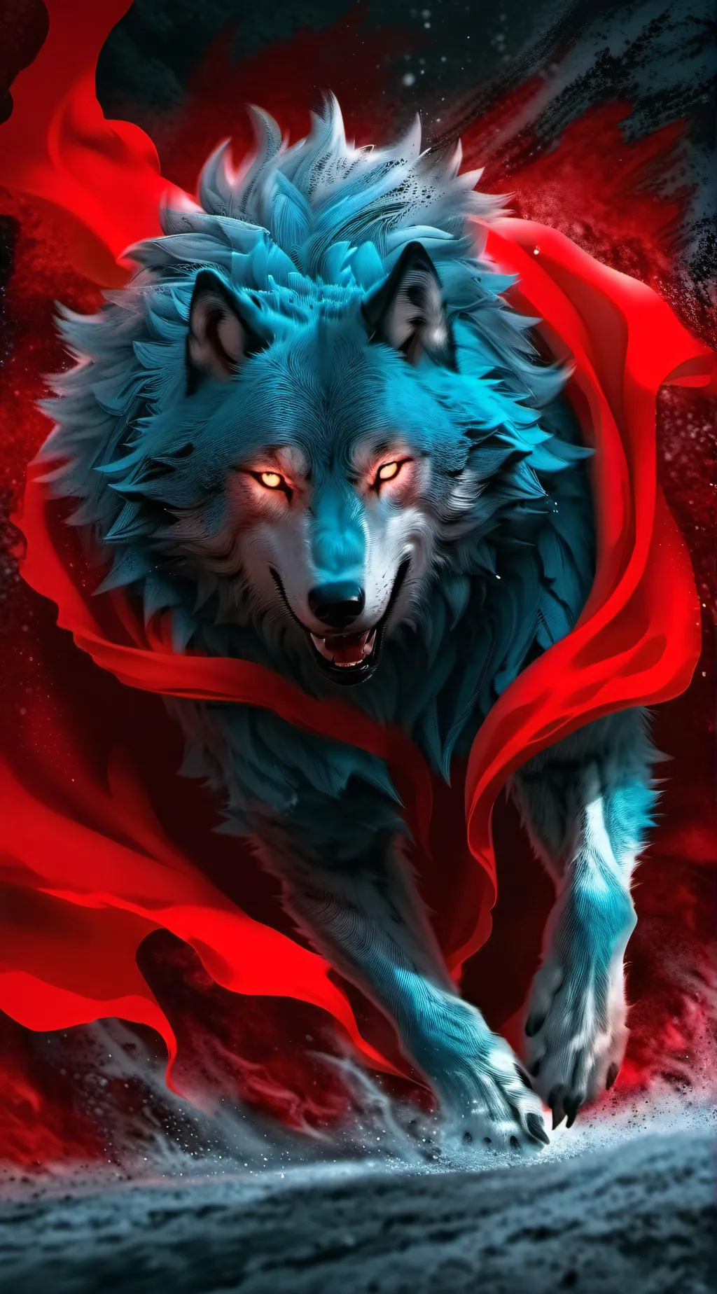 ai character: Wolf background