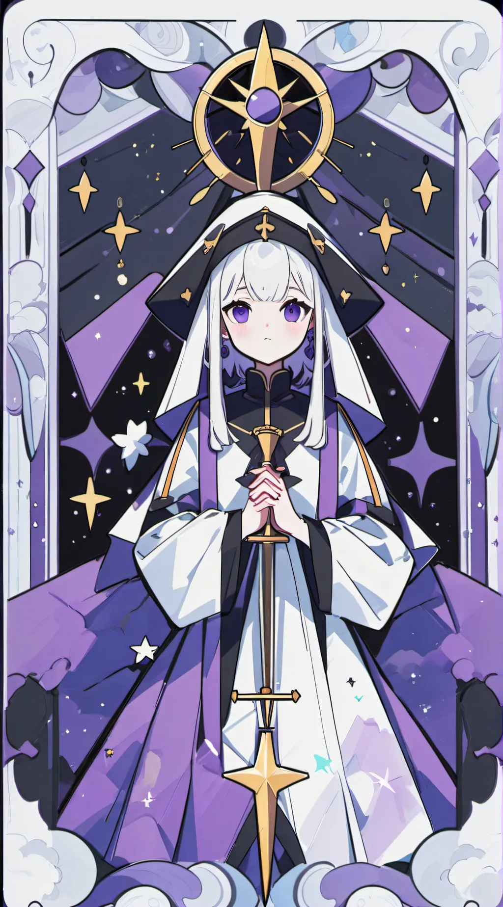 ai character: god of moon background