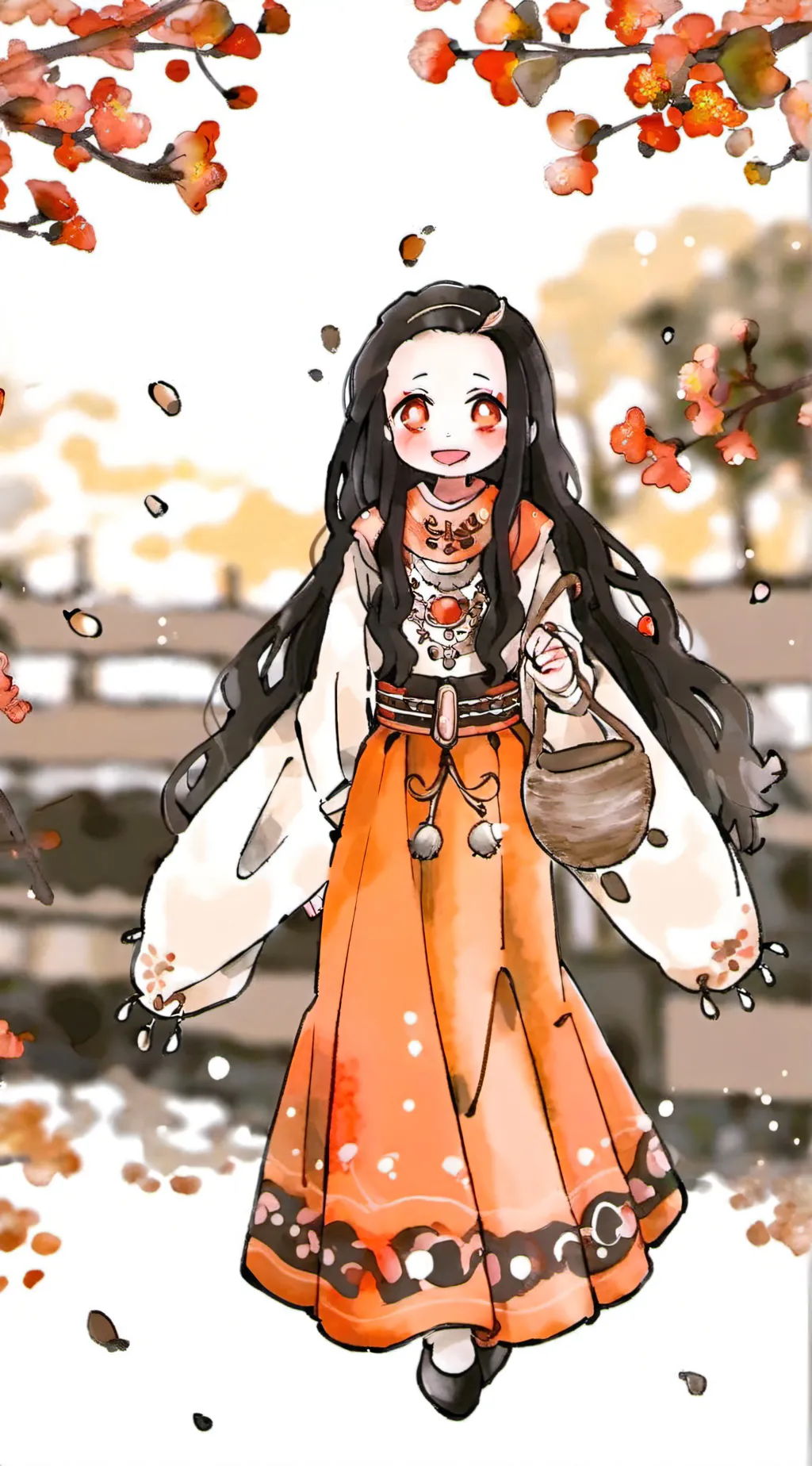 ai character: Nezuko  background
