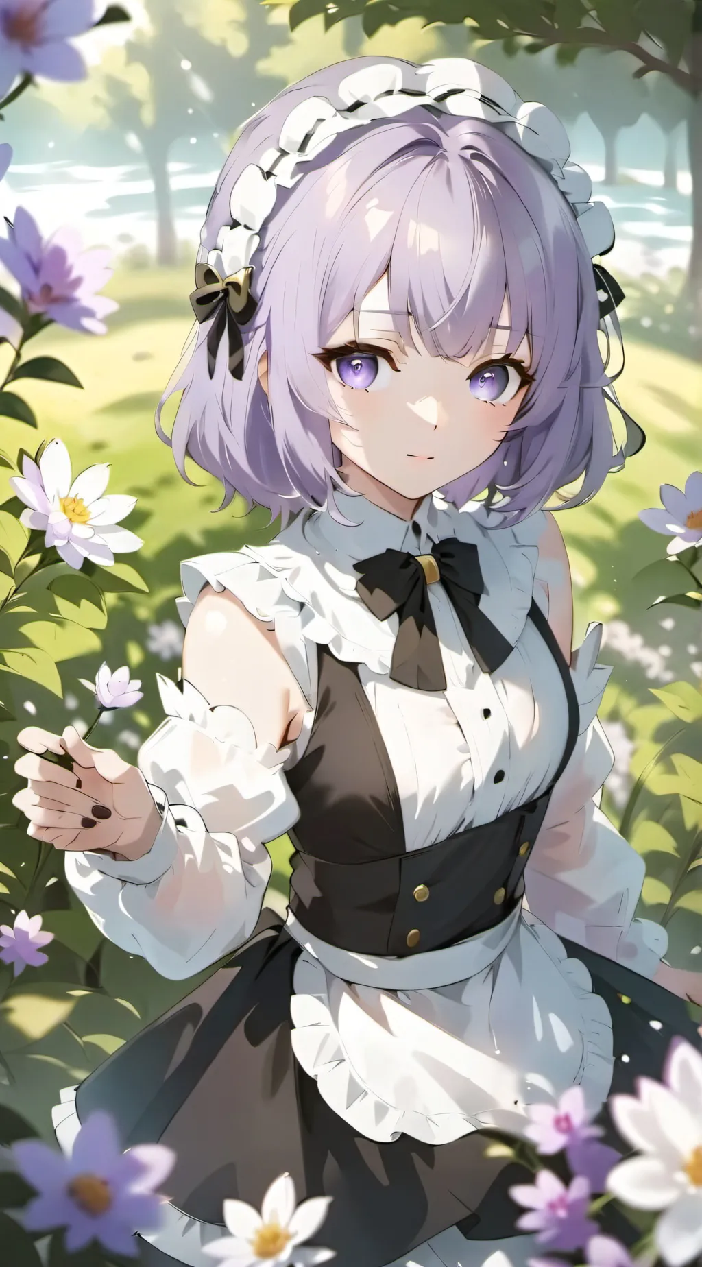 ai character: Hazel the maid  background