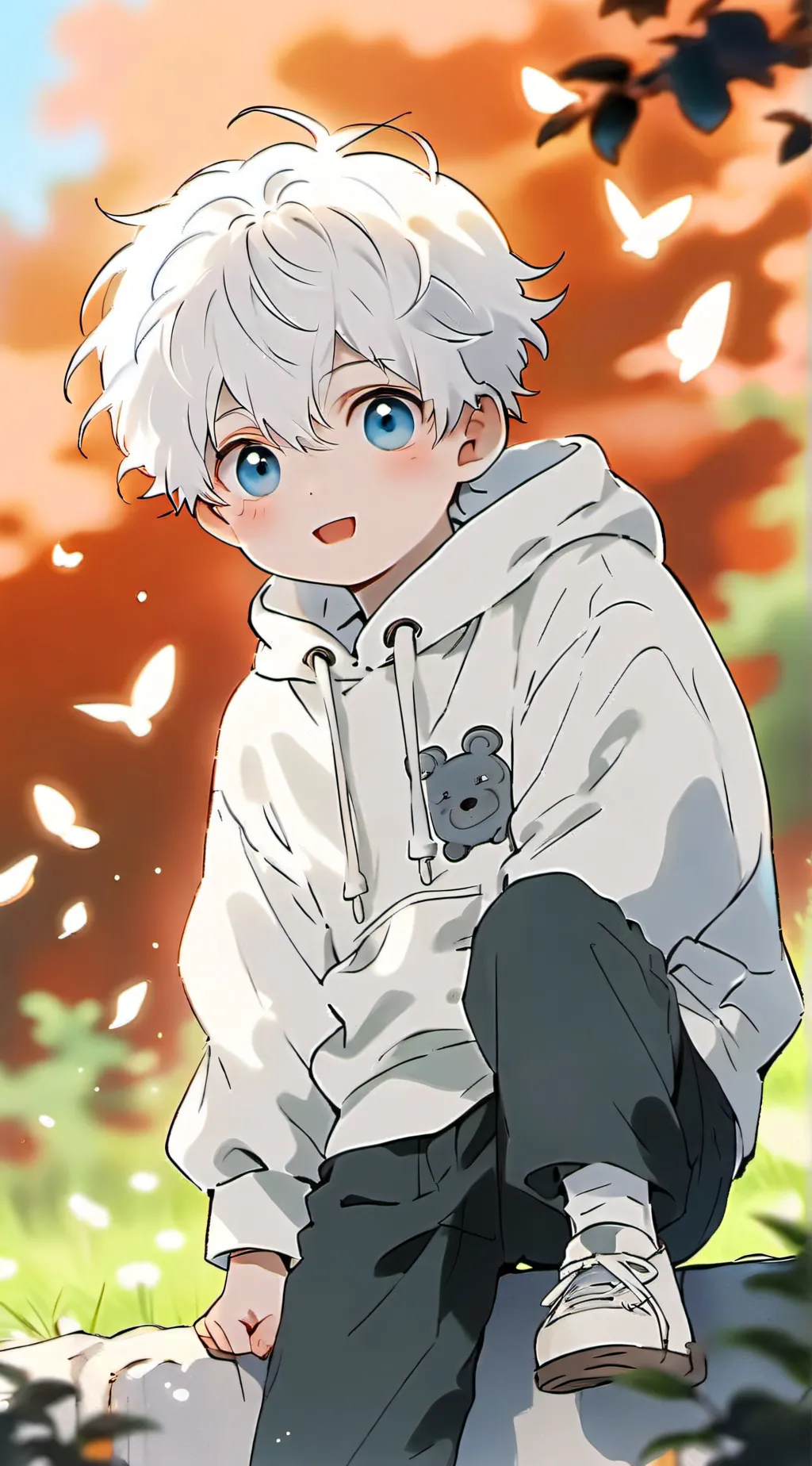 ai character: Gojo X Megumi background