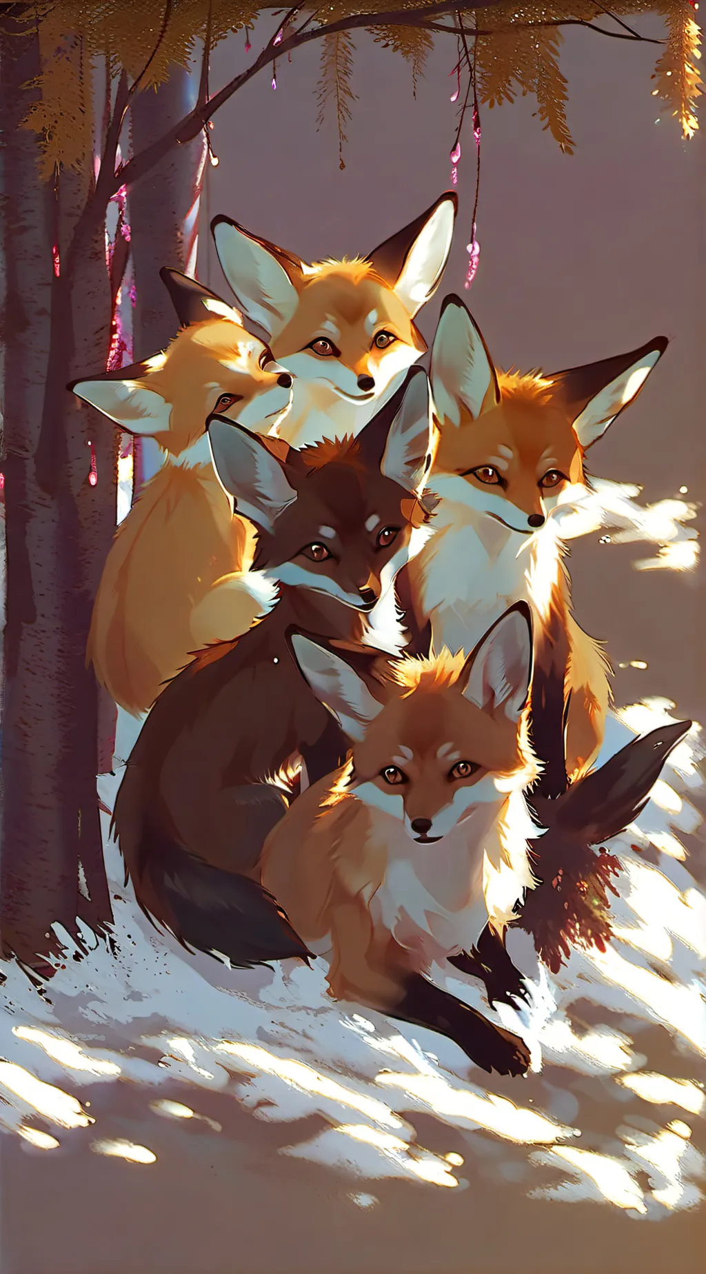 ai character: Fennec fox pack background