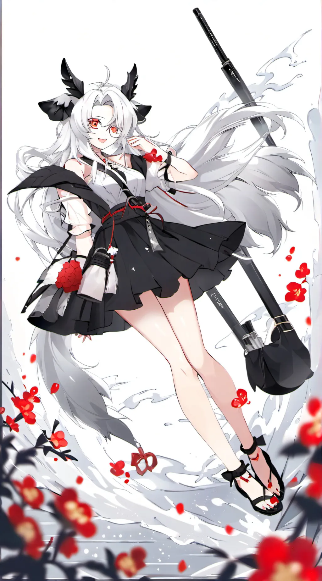 ai character: Shisuka kocho  background