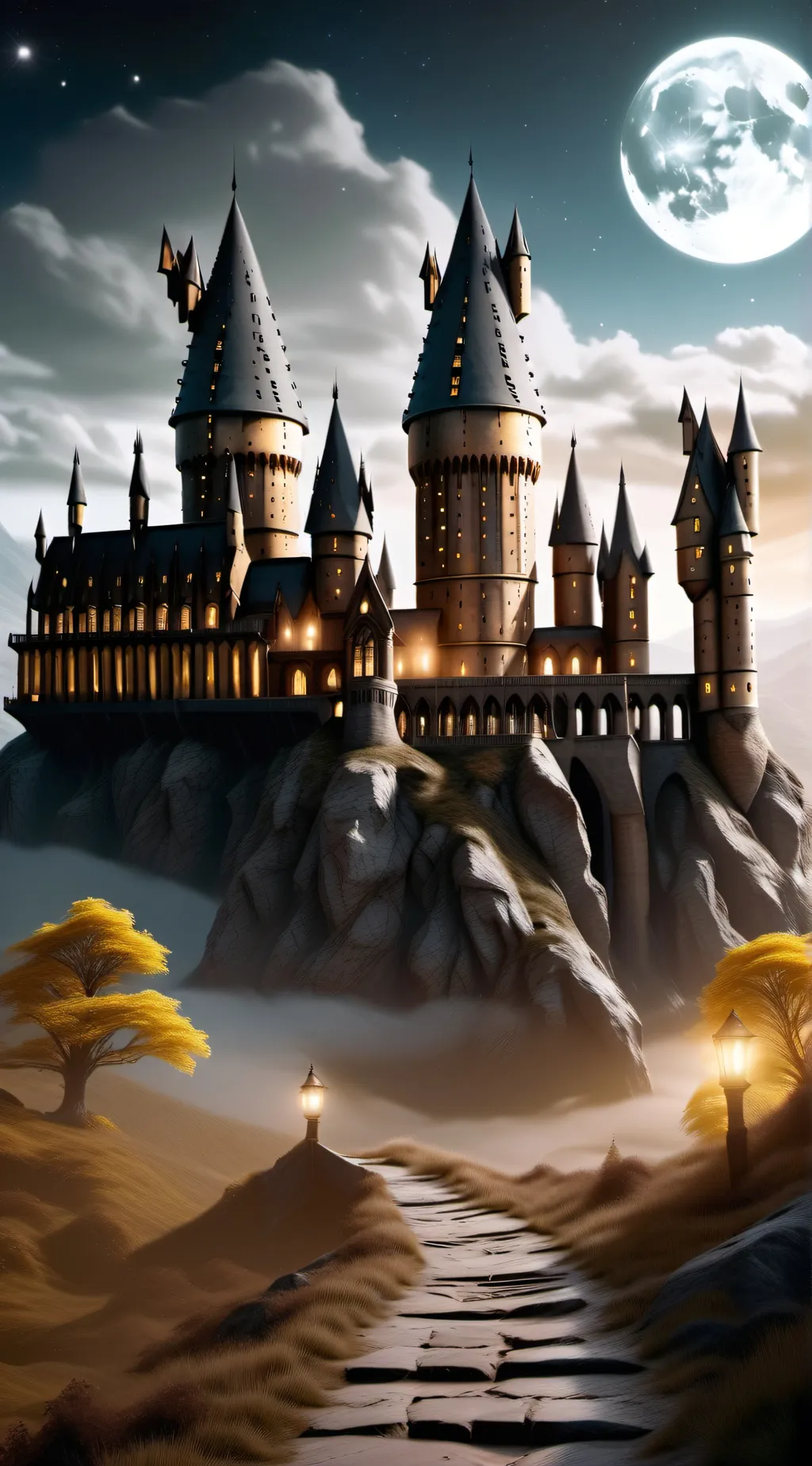 ai character: Hogwartss background