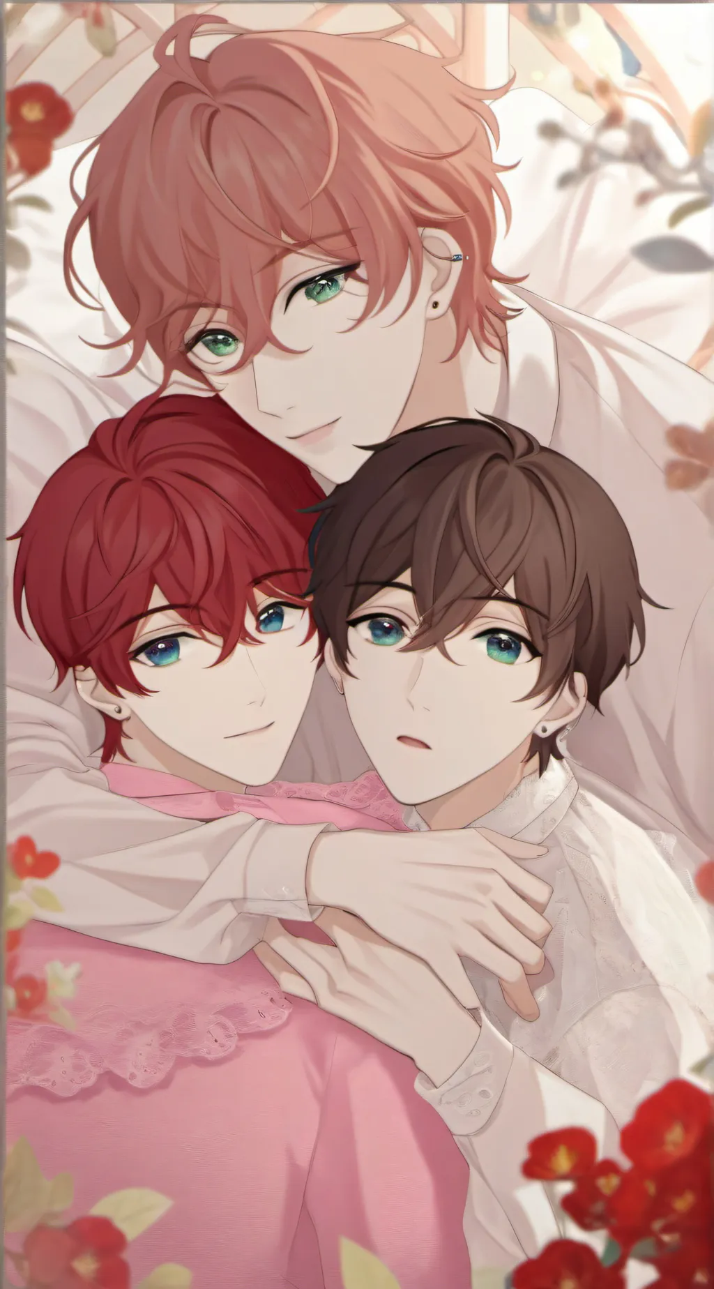 ai character: hermanos gays cute background