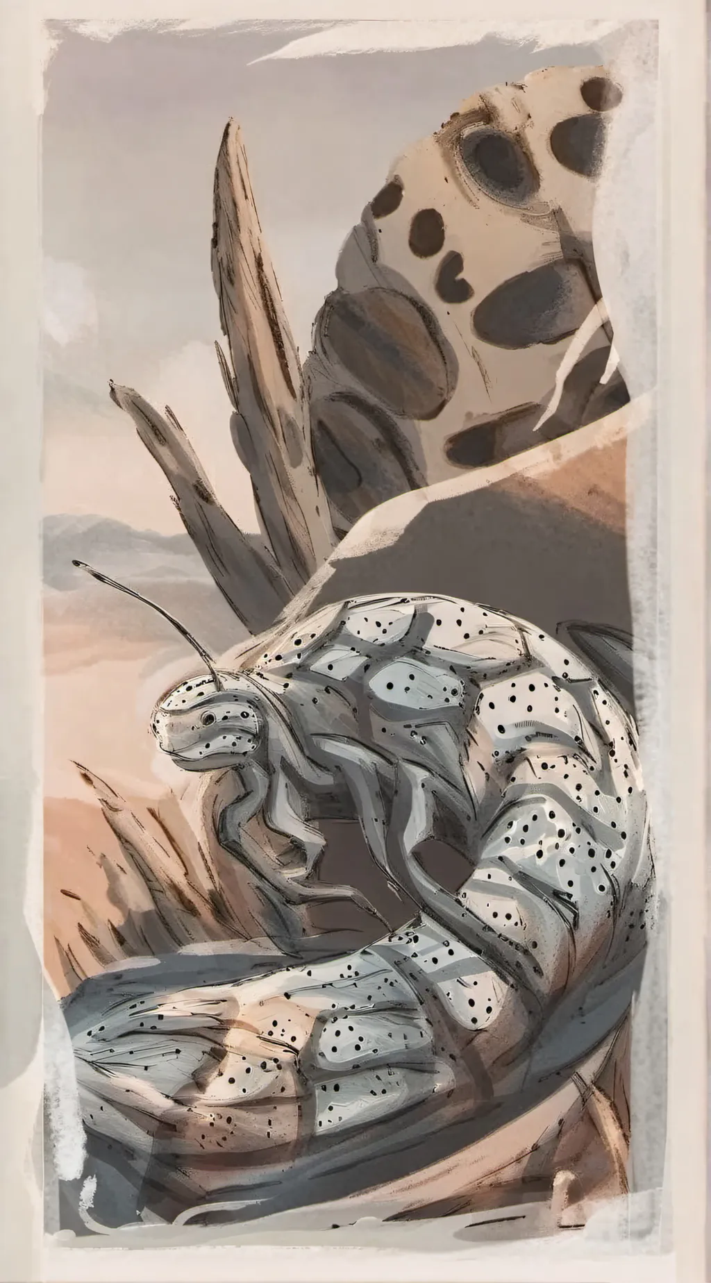 ai character: slug parasite background