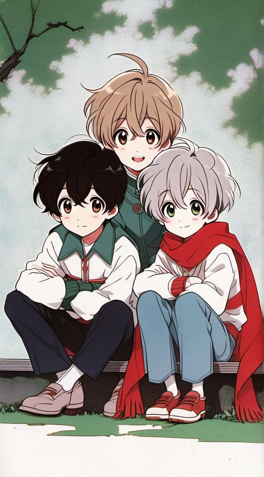 ai character: ash,james,axel background