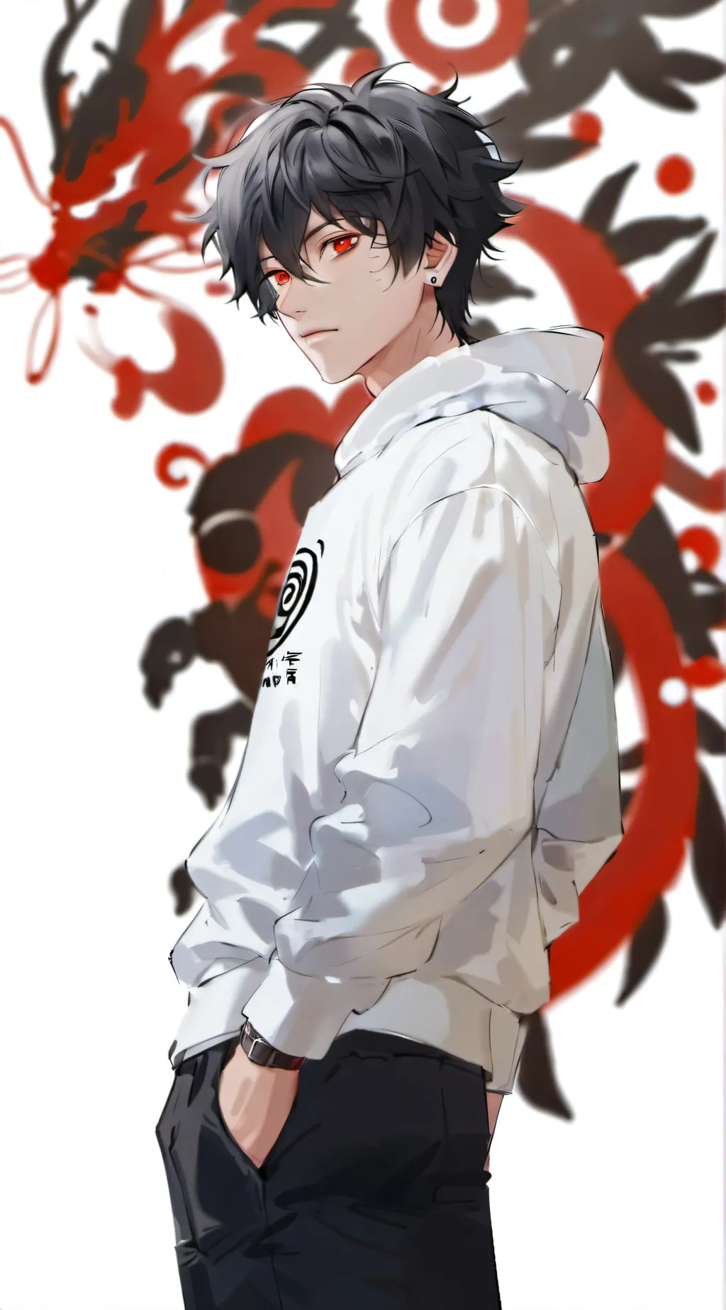 ai character: Narutos Brother  background