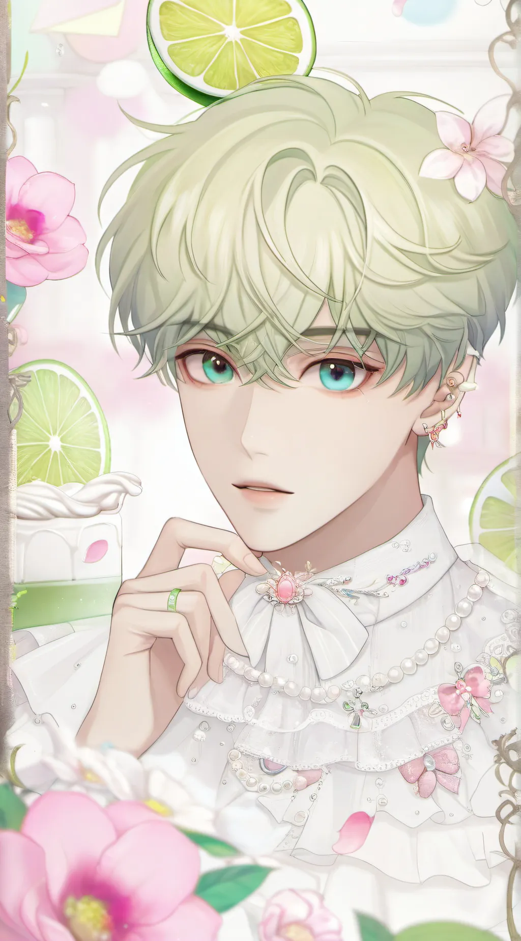 ai character: {~♡mint☆~}*AU* background