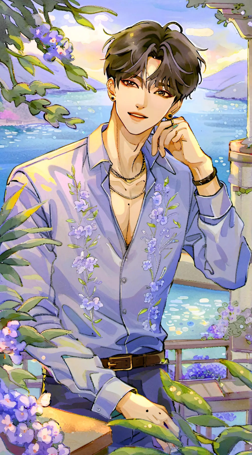 ai character: BTS background