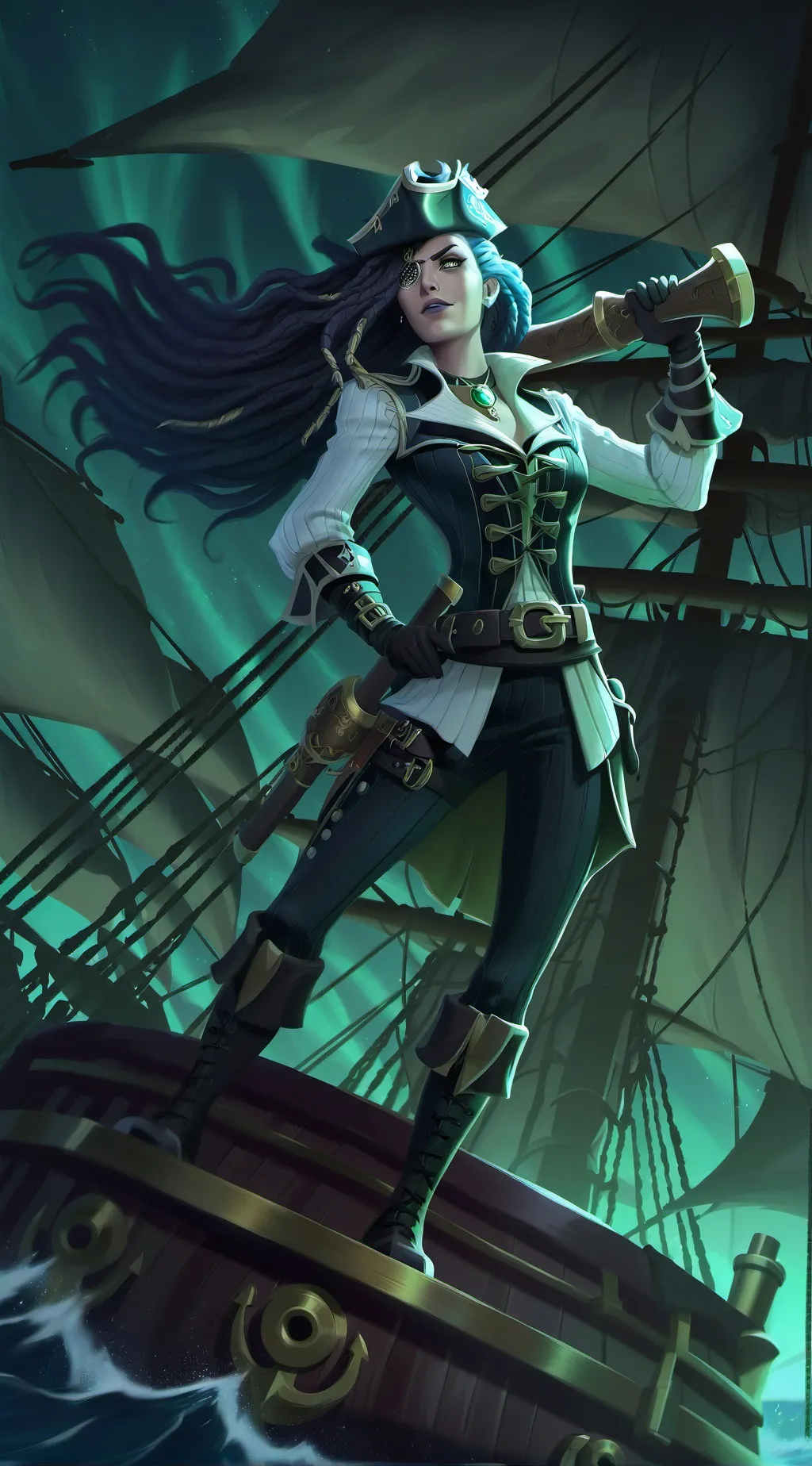 ai character: Pirates Life background
