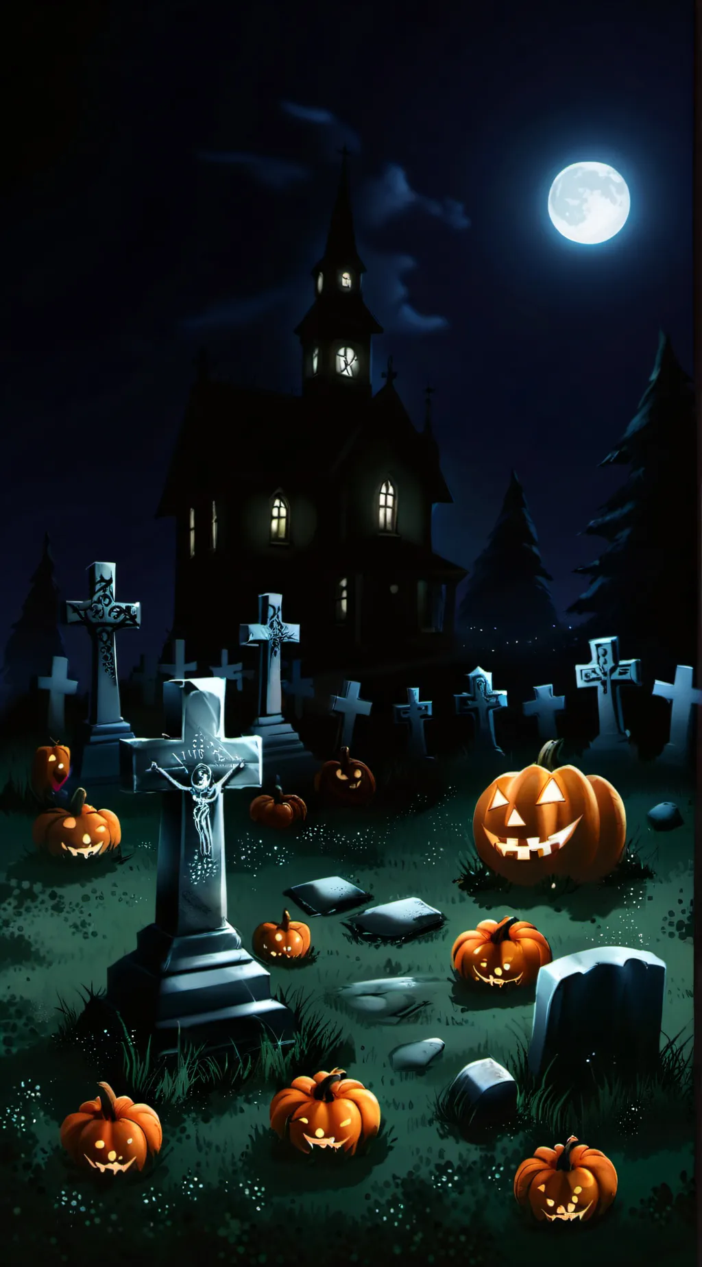 ai character: Happy Halloween background