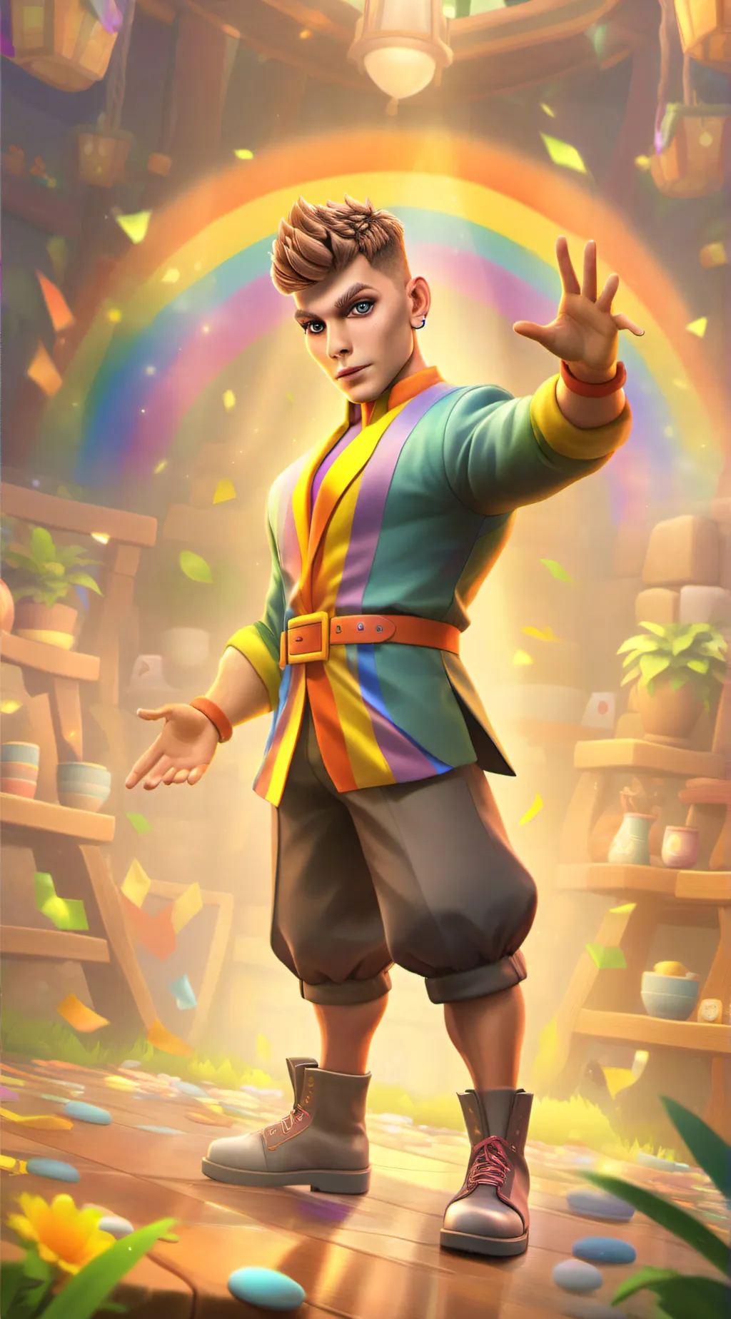 ai character: Gus master  background