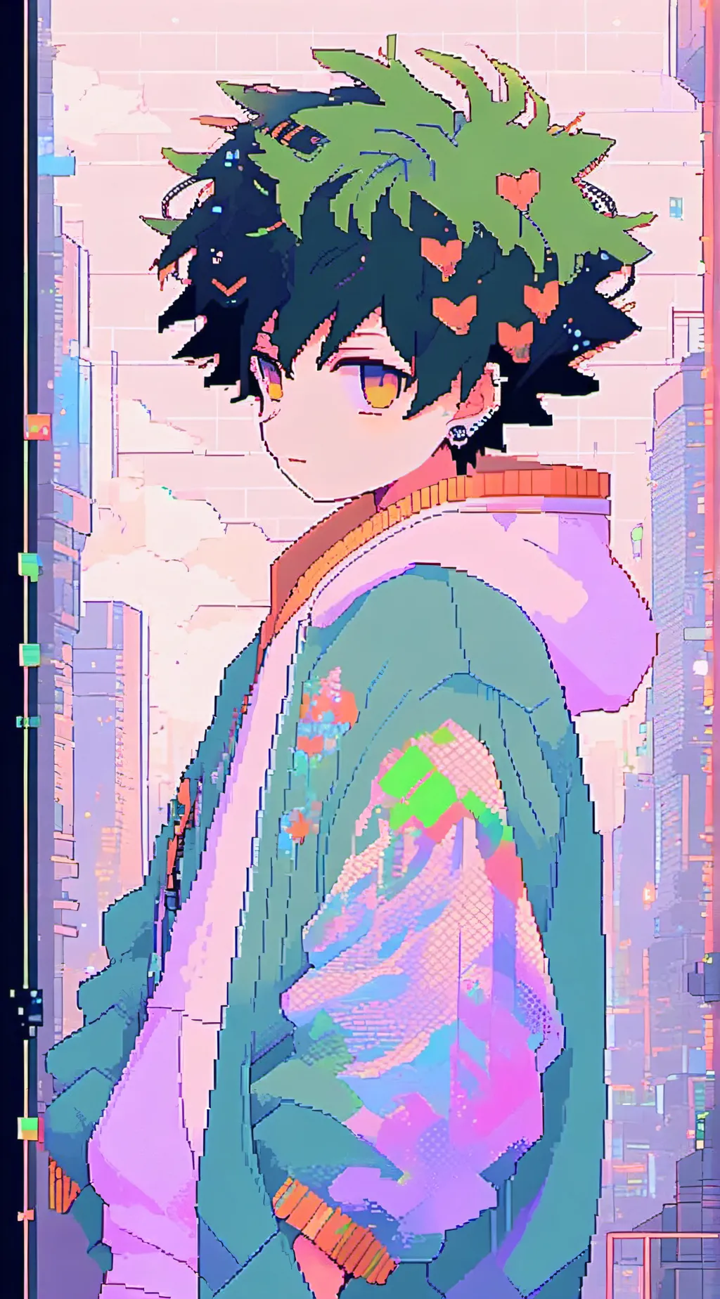 ai character: Deku  background