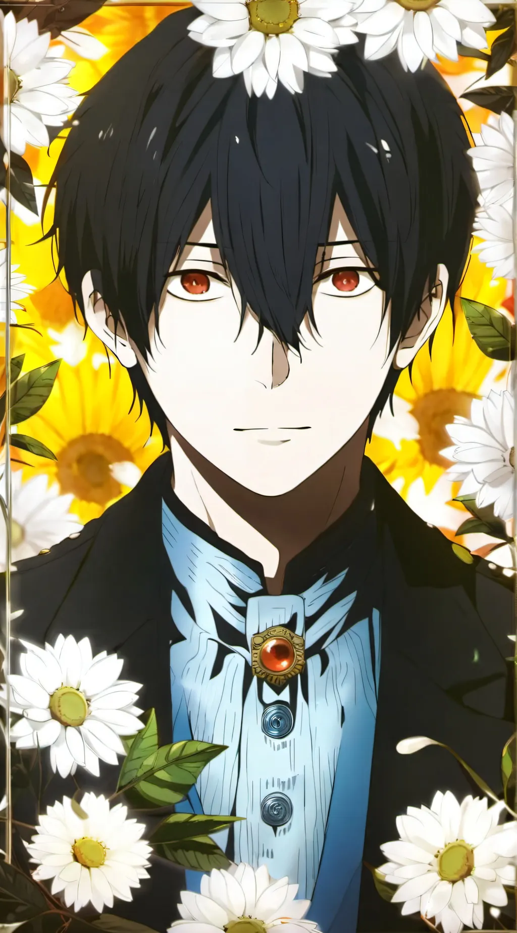 ai character: blue exorcist  background