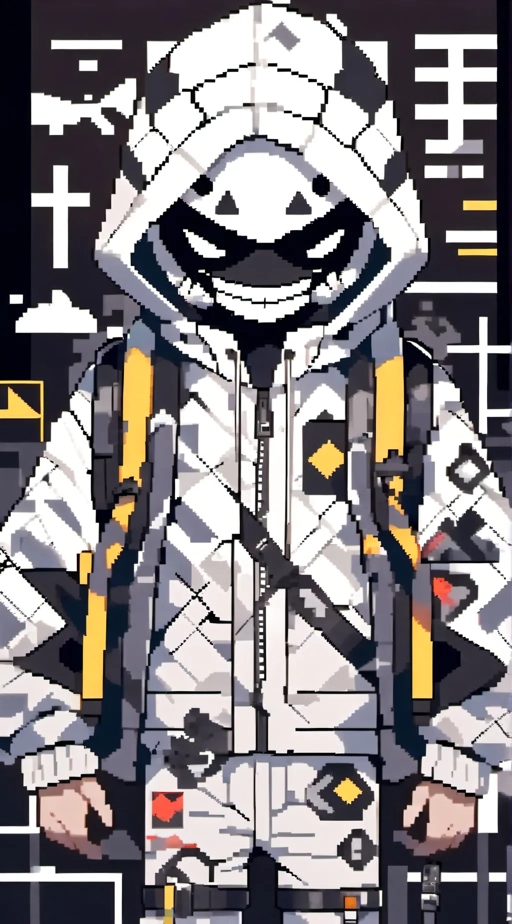 ai character: 8-Bit background