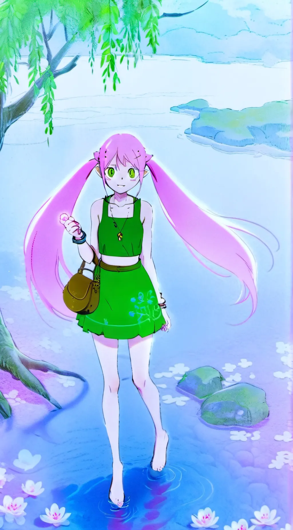 ai character: karona Willow  background
