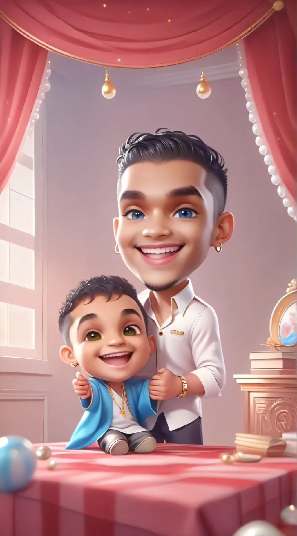 ai character: skibidi brothers background